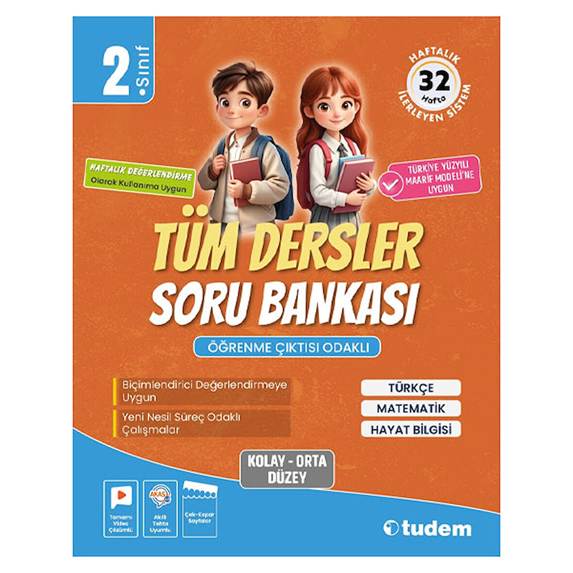 2. Sınıf Tüm Dersler Soru Bankası Tudem Yayınları