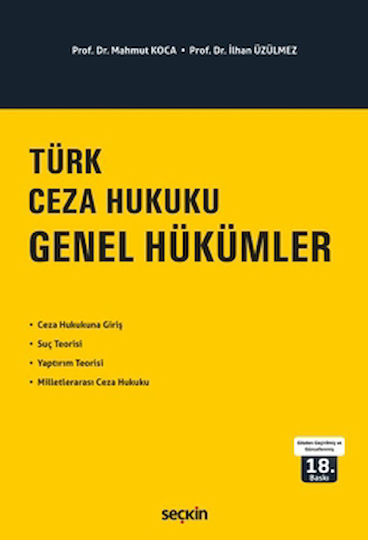Türk Ceza Hukuku Genel Hükümler