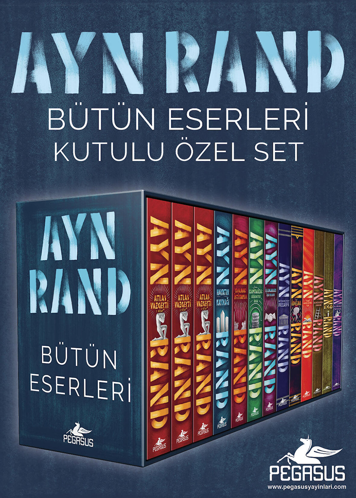 Ayn Rand Bütün Eserleri Kutulu Özel Set (13 Kitap )