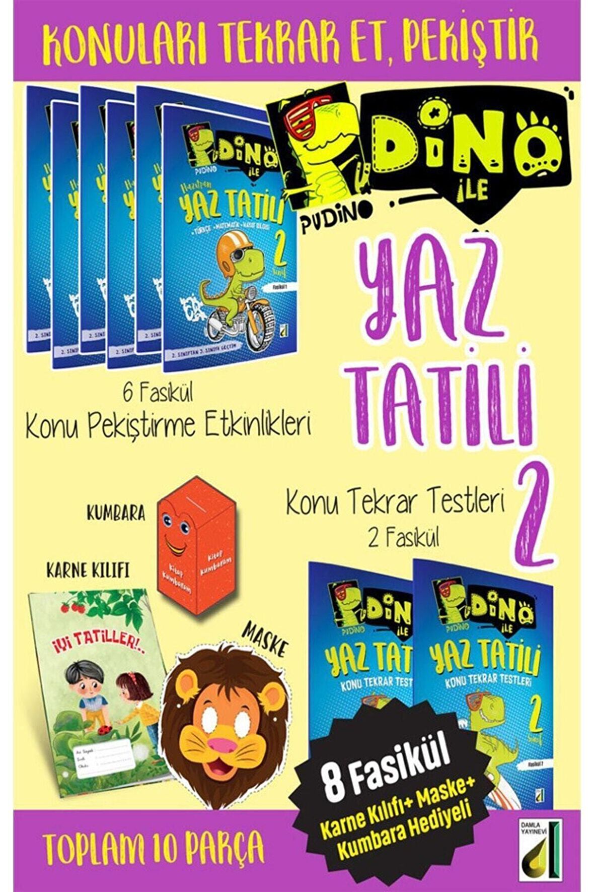 DAMLA YAYINLARI PUDİNO İLE YAZ TATİLİ 2.SINIF