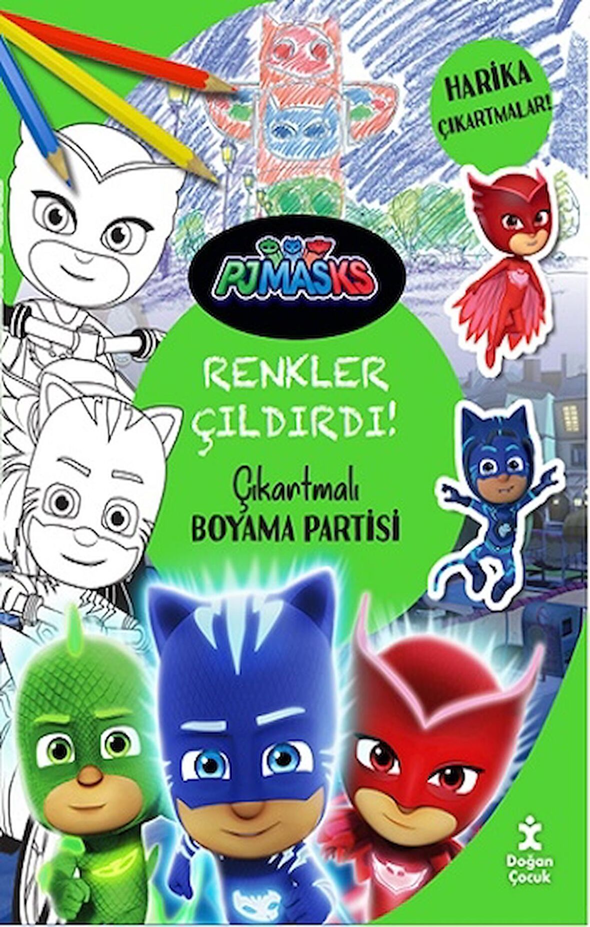 Pjmasks - Renkler Çıldırdı! Çıkartmalı Boyama Partisi