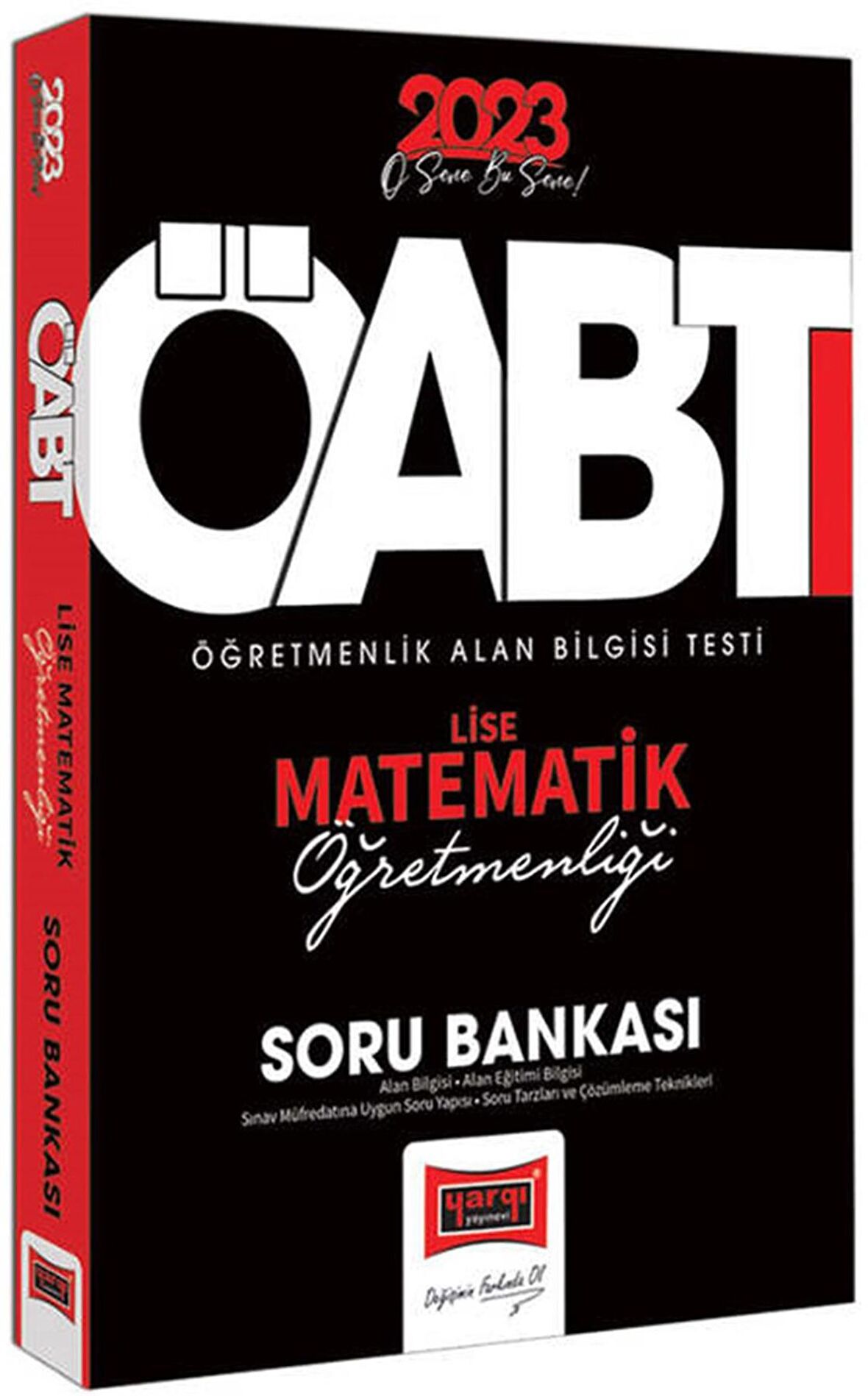 Yargı Yayınları 2023 KPSS ÖABT Lise Matematik Öğretmenliği Tamamı Çözümlü Soru Bankası