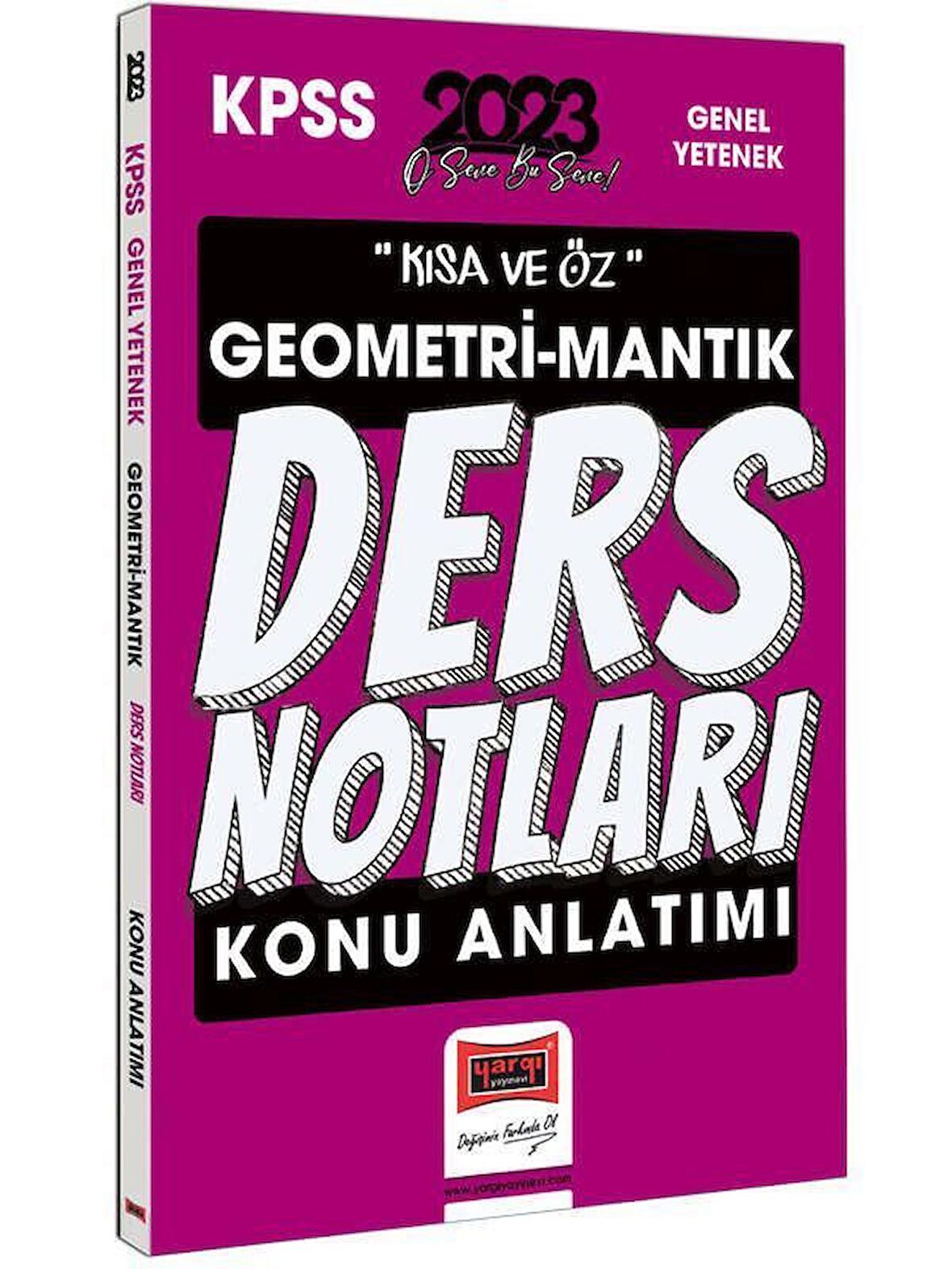 Yargı Yayınları 2023 KPSS Kısa ve Öz Geometri ve Sayısal Mantık Konu Anlatımı Ders Notları