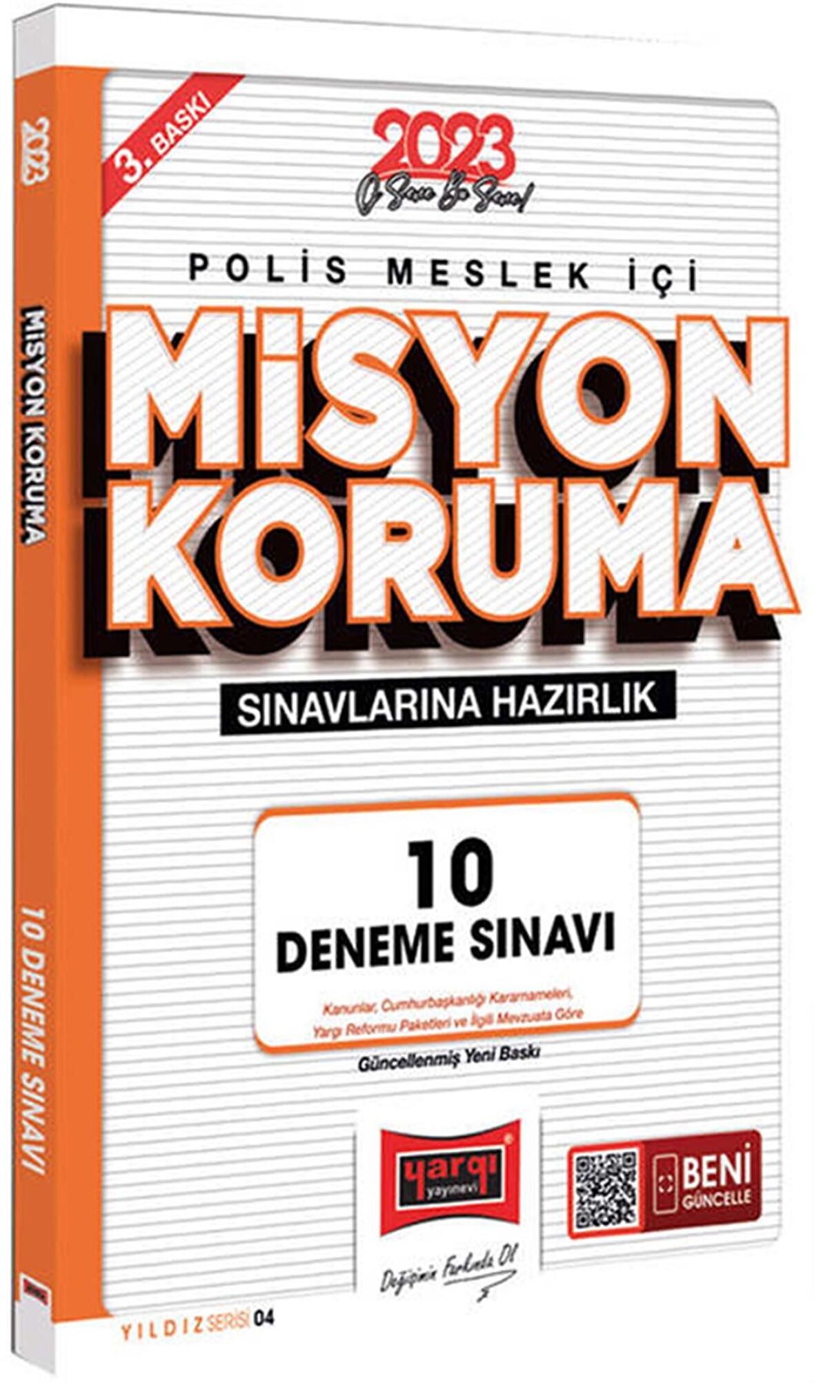 Yargı Yayınları 2023 Yıldız Serisi Polis Meslek İçi Misyon Koruma 10 Deneme Sınavı