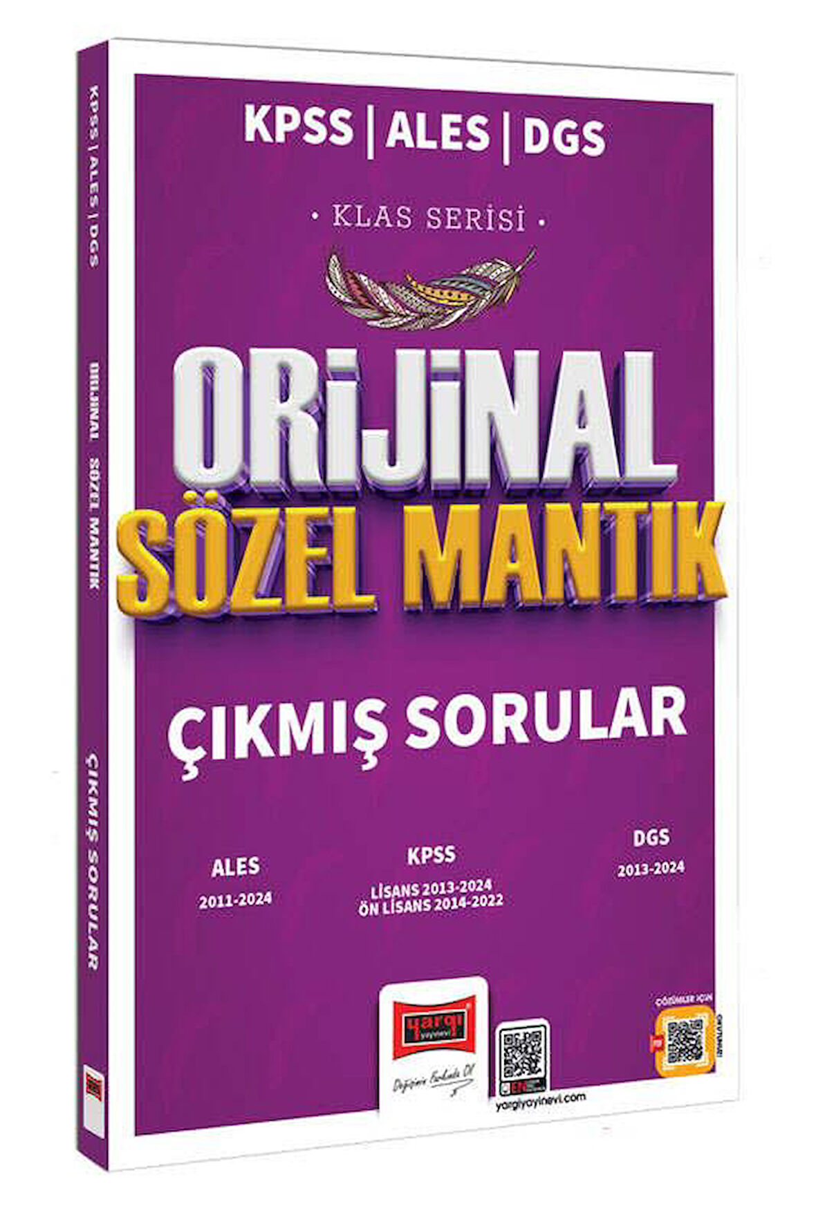 Yargı 2025 KPSS ALES DGS Klas Serisi Orijinal Sözel Mantık Çıkmış Sorular