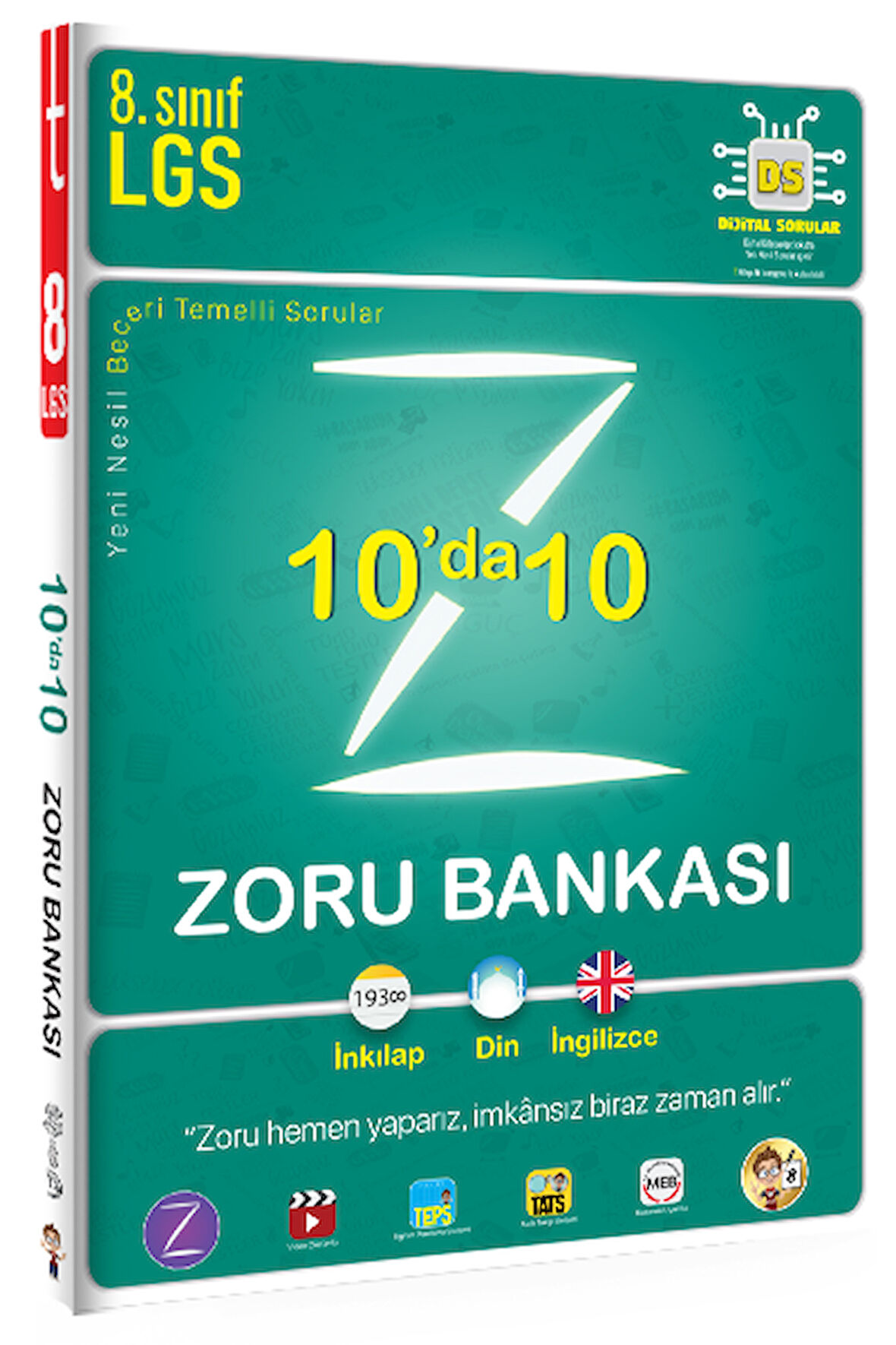 Tonguç 8. Sınıf LGS 10 da 10 Zoru Soru Bankası İnkılap-Din-İngilizce Tonguç Akademi