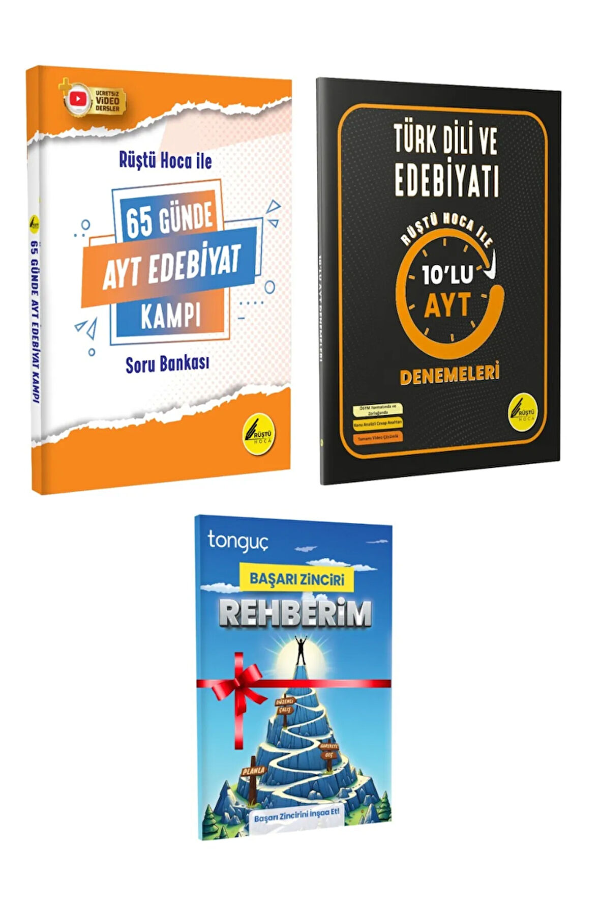 10'lu Ayt Denemeleri Ve 65 Günde Ayt Edebiyat Kampı Başarı Zinciri Rehberim Hediyeli