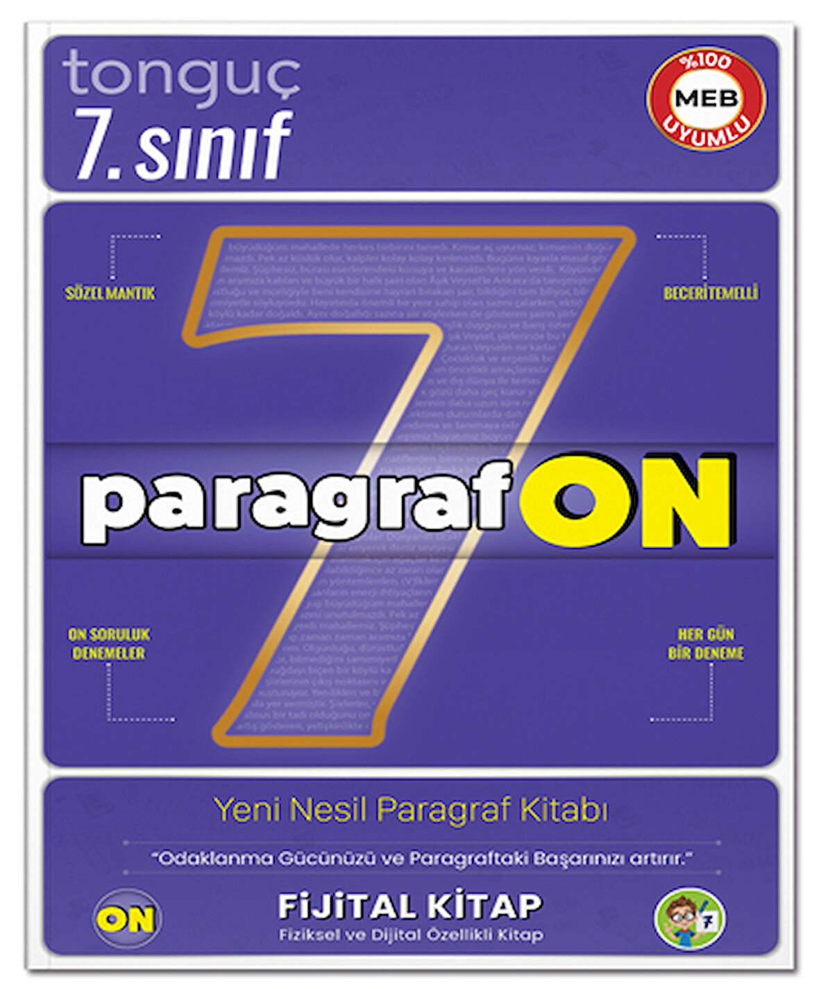 Tonguç 7. Sınıf ParagrafON Fijital Yeni Nesil Paragraf Kitabı Tonguç Akademi