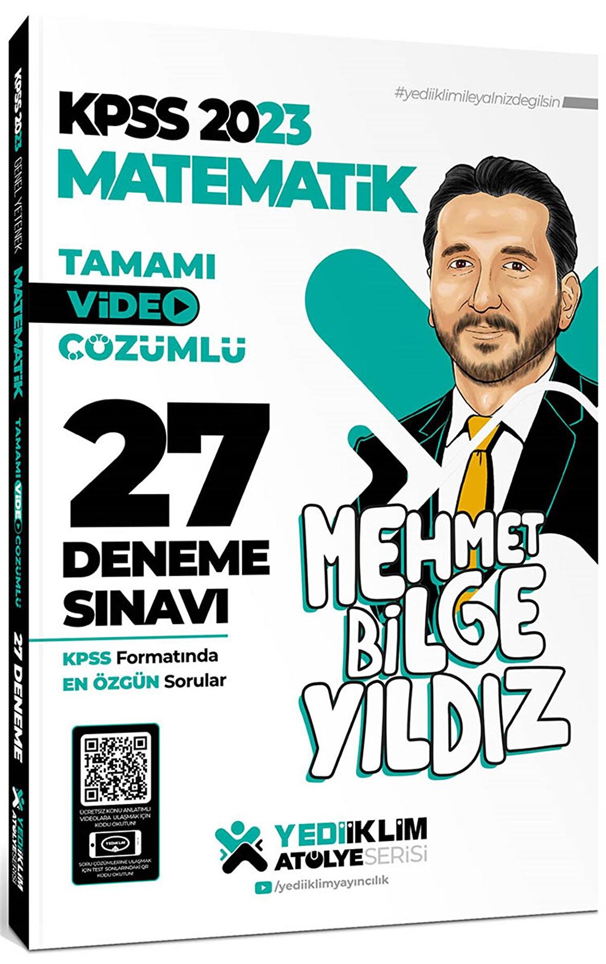 Yediiklim Yayınları 2023 KPSS Atölye Serisi Matematik Tamamı Video Çözümlü 27 Deneme Sınavı