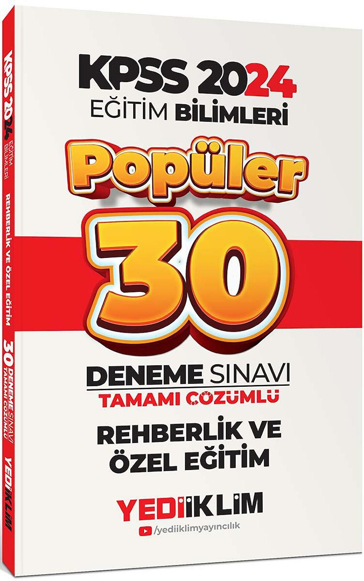 2024 Eğitim Bilimleri Rehberlik Özel Eğitim Popüler Tamamı Çözümlü 30 Deneme