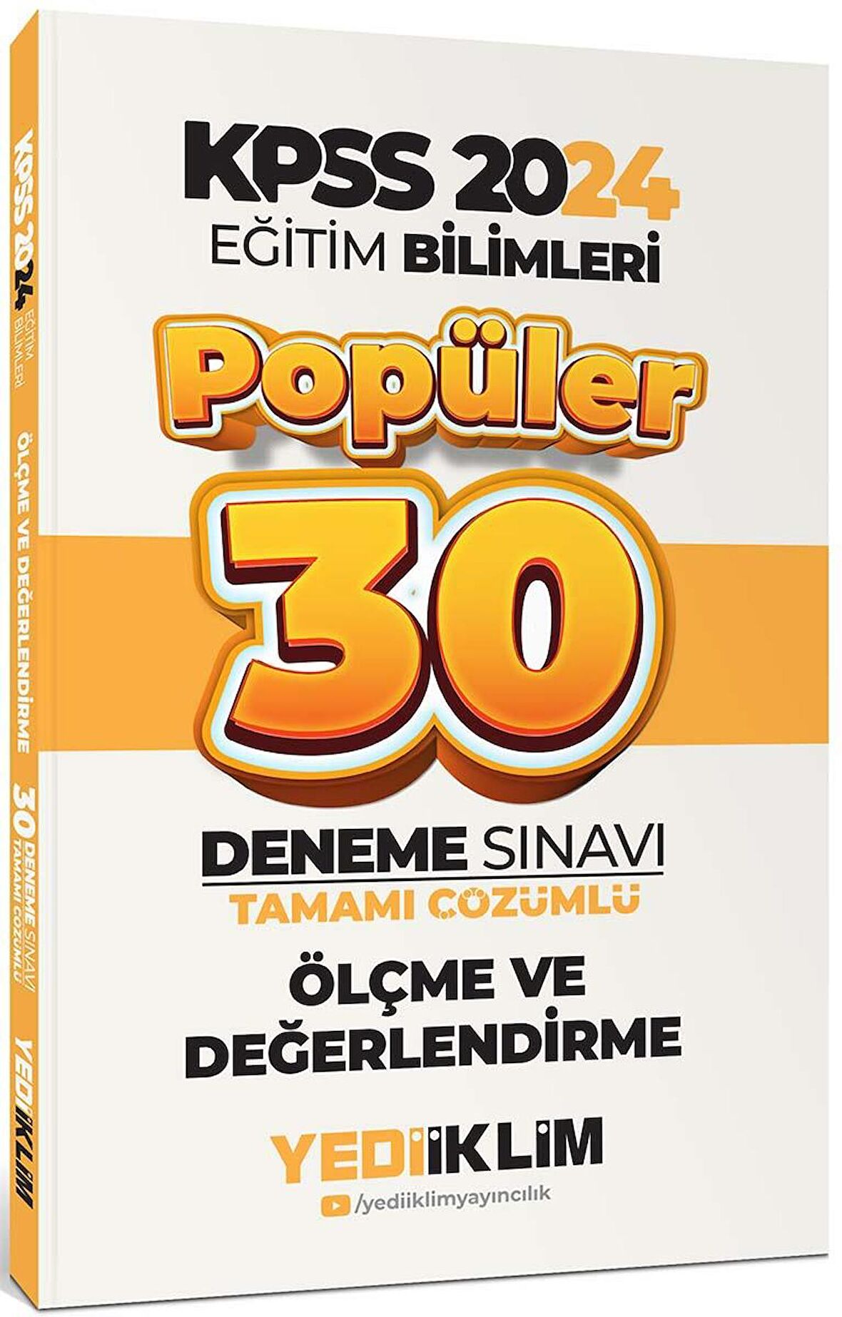 2024 Eğitim Bilimleri Ölçme ve Değerlendirme Popüler Tamamı Çözümlü 30 Deneme