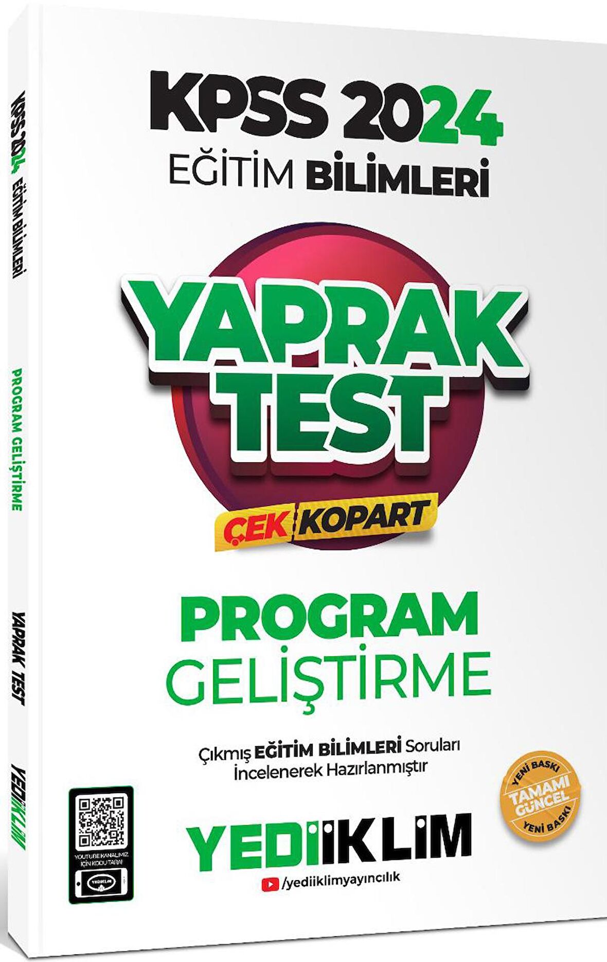 2024 KPSS Eğitim Bilimleri Program Geliştirme Çek Kopart Yaprak Test