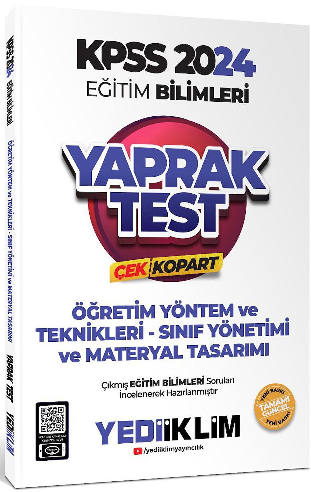 2024 KPSS Eğitim Bilimleri Öğretim Yöntem ve Teknikleri Çek Kopart Yaprak Test