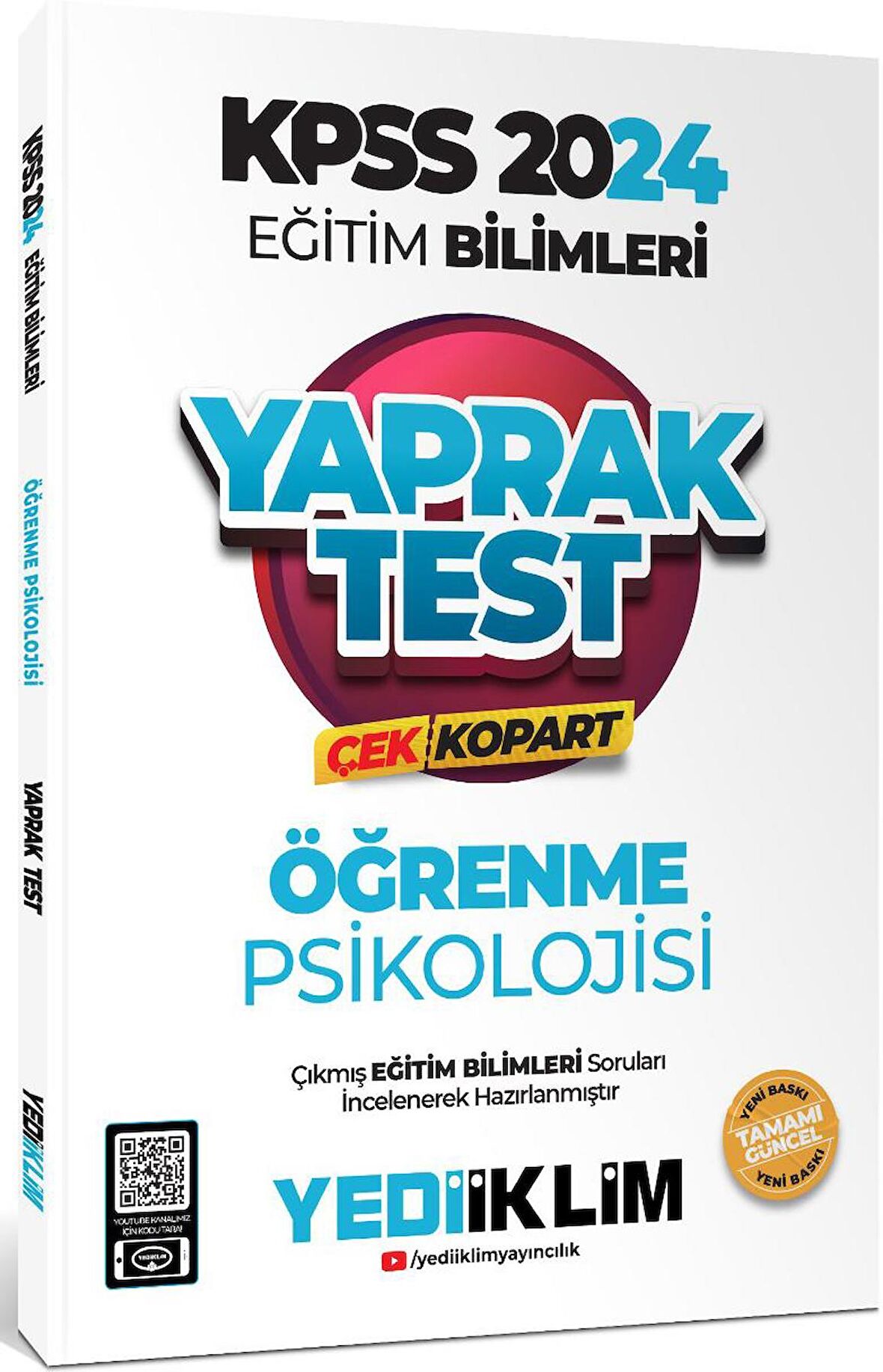 2024 KPSS Eğitim Bilimleri Öğrenme Psikolojisi Çek Kopart Yaprak Test