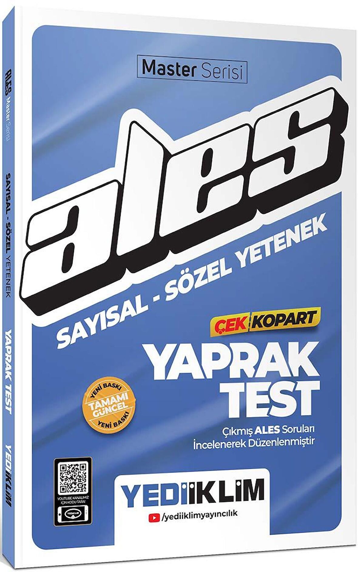 Yediiklim Yayınları 2024 Ales Sayısal Sözel Yetenek Çek Kopart Yaprak Test