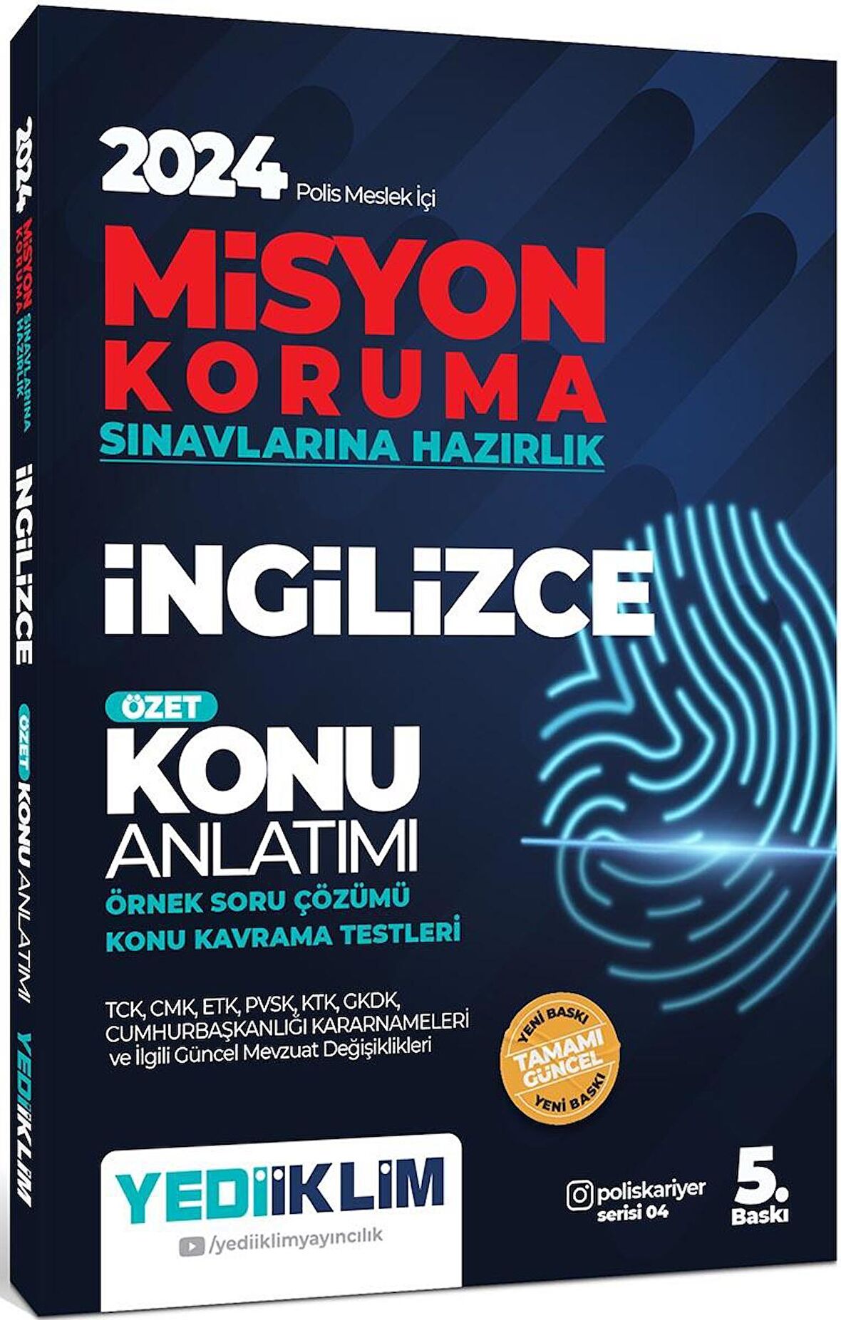 2024 Polis Meslek İçi Misyon Koruma Sınavlarına Hazırlık İngilizce Konu Anlatımılı Soru Bankası