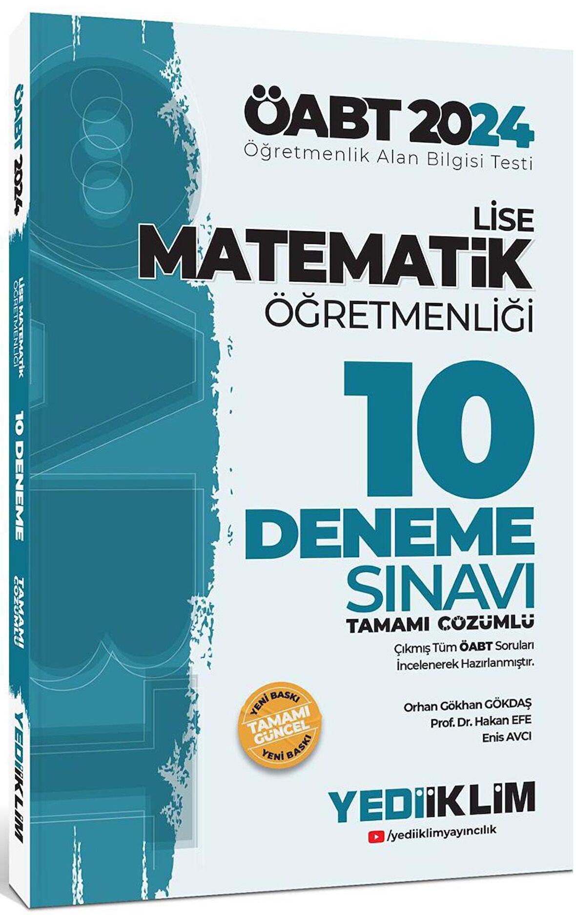 2024 ÖABT Lise Matematik Öğretmenliği Tamamı Çözümlü 10 Deneme Sınavı