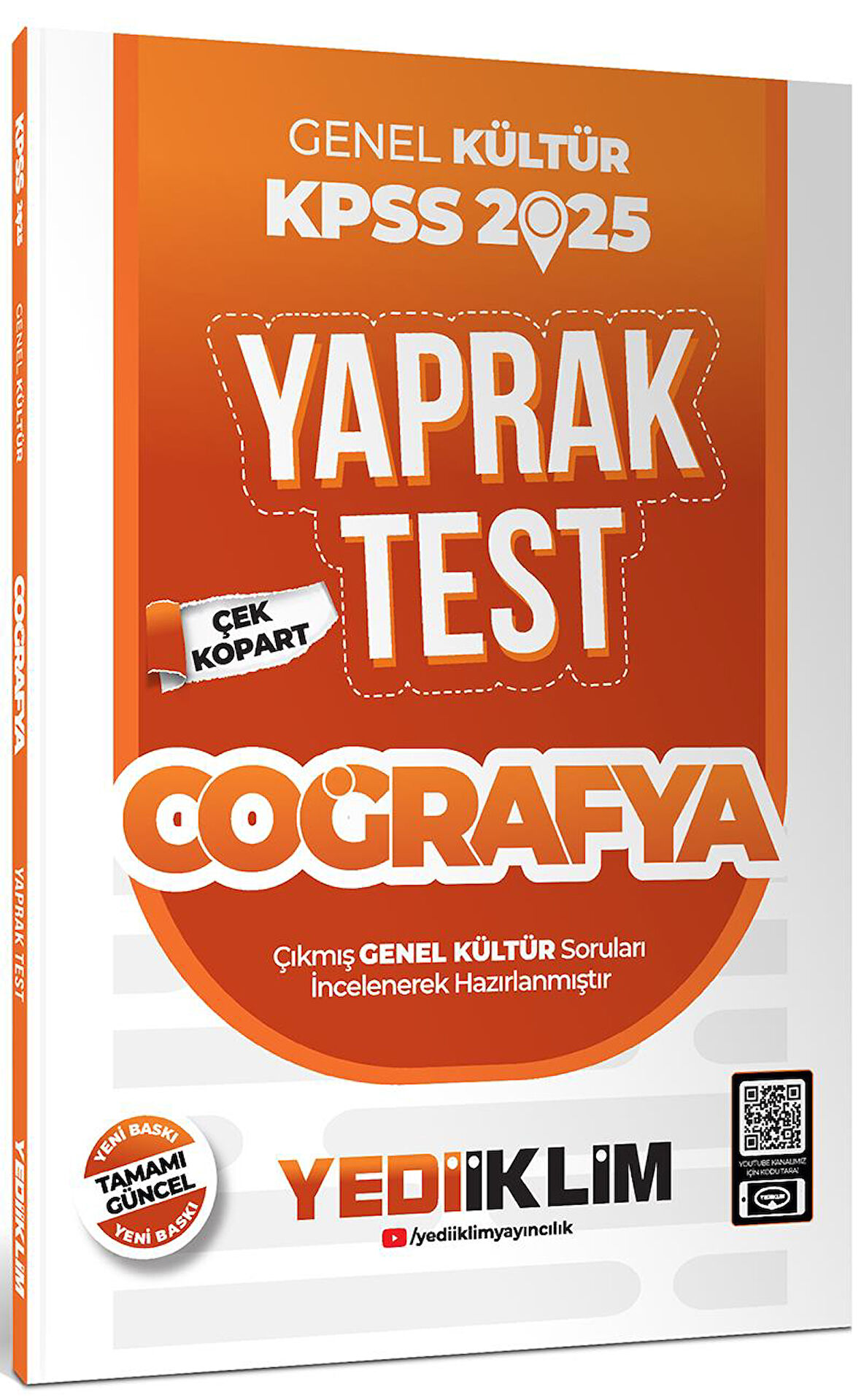 2025 KPSS Genel Kültür Coğrafya Çek Kopart Yaprak Test