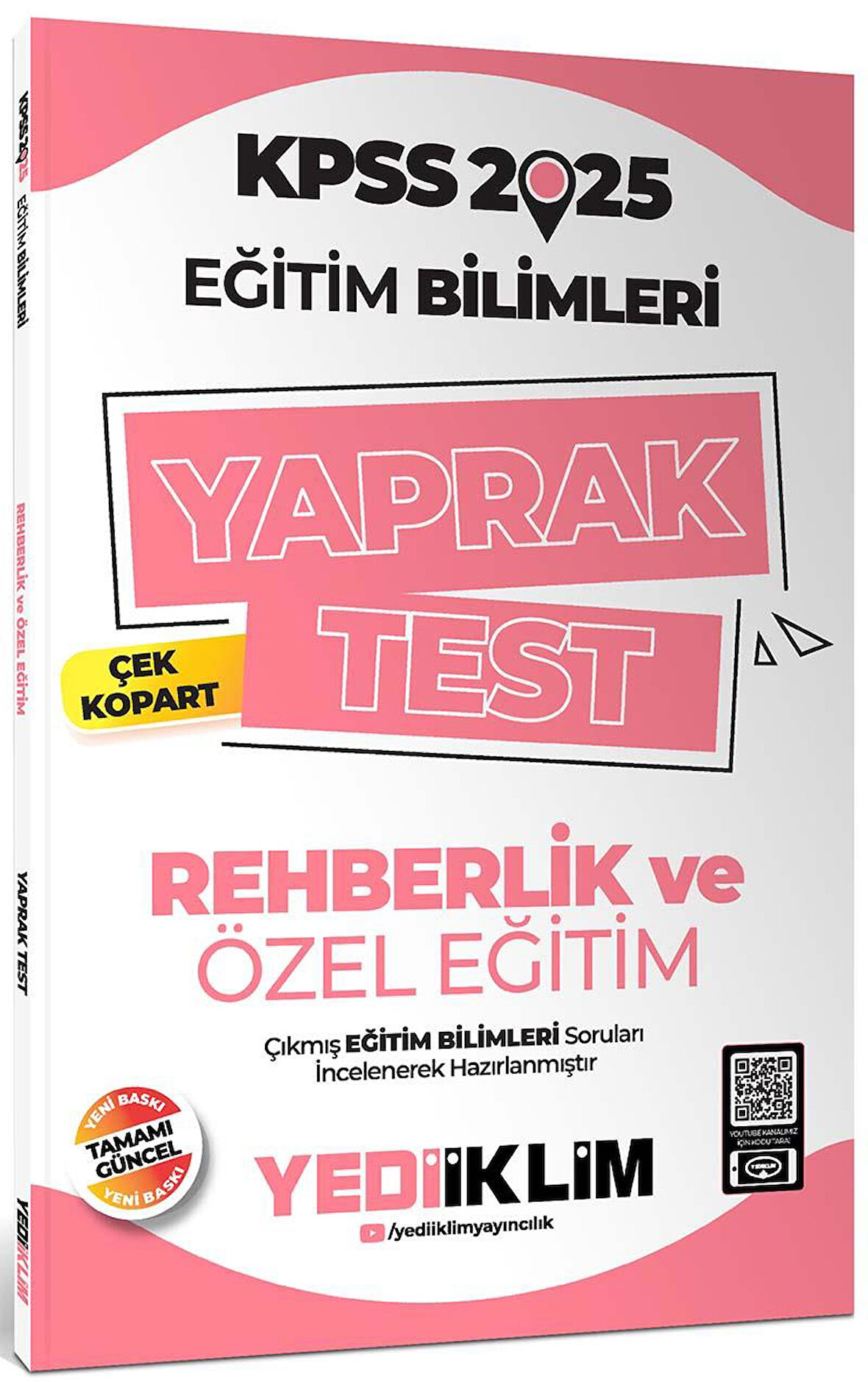 2025 KPSS Eğitim Bilimleri Rehberlik ve Özel Eğitim Çek Kopart Yaprak Test