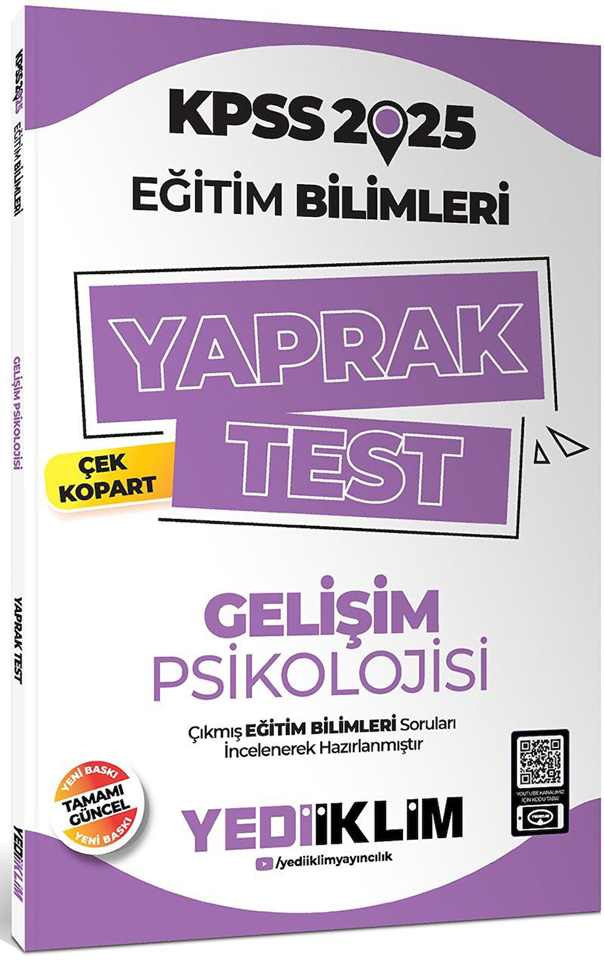 2025 KPSS Eğitim Bilimleri Gelişim Psikolojisi Çek Kopart Yaprak Test