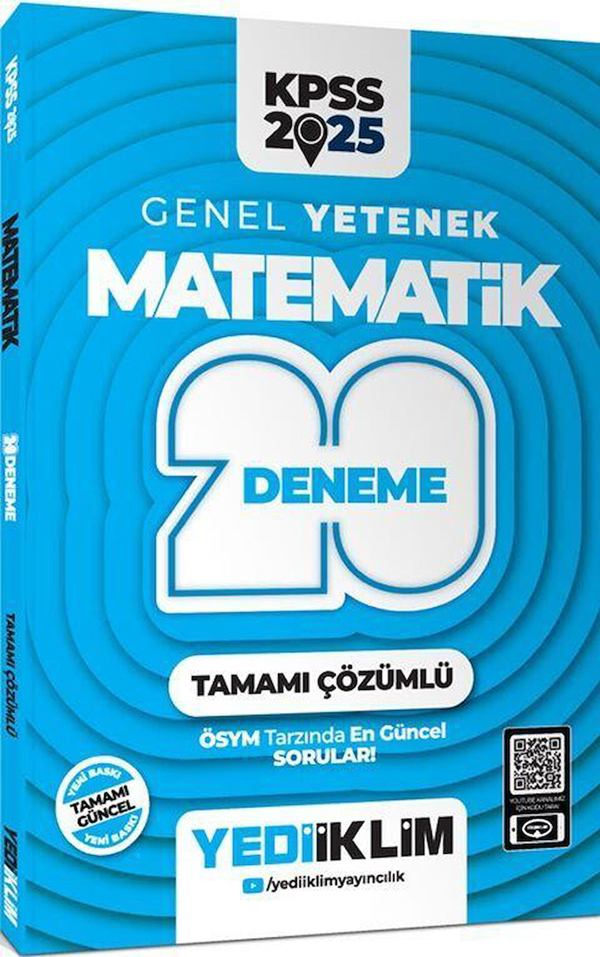 2025 KPSS Genel Yetenek Matematik Tamamı Çözümlü 20 Deneme Yediiklim Yayınları