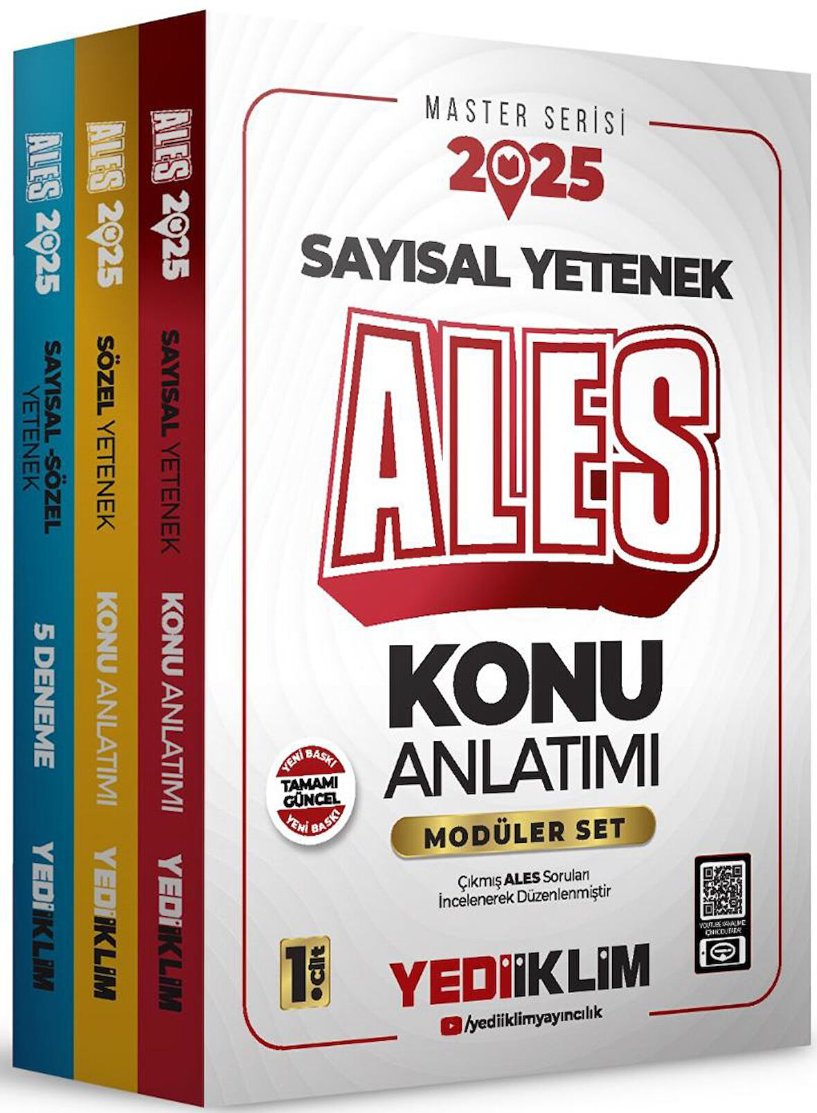 2025 ALES Sayısal Sözel Yetenek Konu Anlatımı ve 5 Deneme Modüler Set 3 Cilt