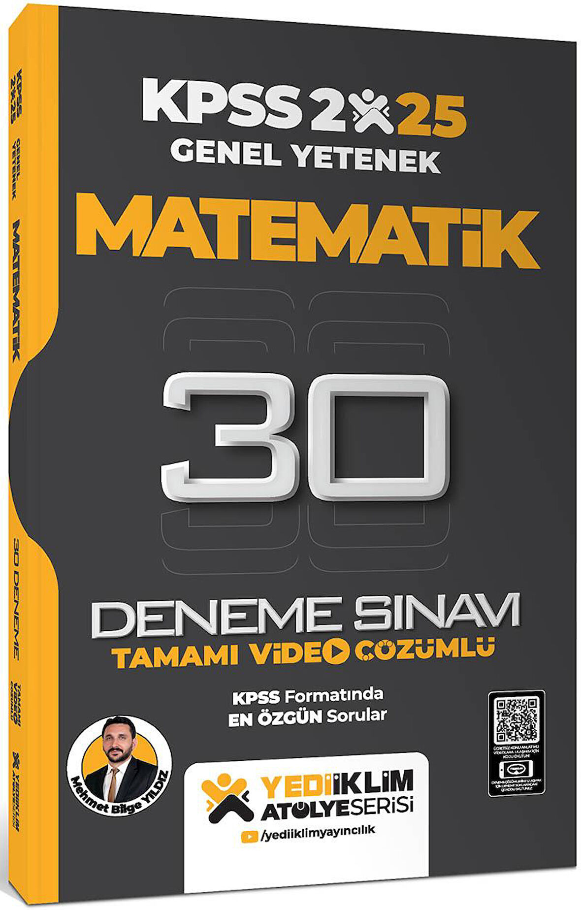 Yediiklim 2025 KPSS Genel Yetenek Atölye Serisi Matematik Tamamı Video Çözümlü 30 Deneme Sınavı