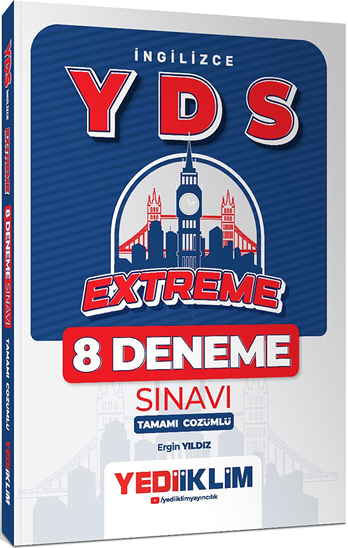 Yediiklim Yayınları YDS İngilizce Extreme Tamamı Çözümlü 8 Deneme Sınavı