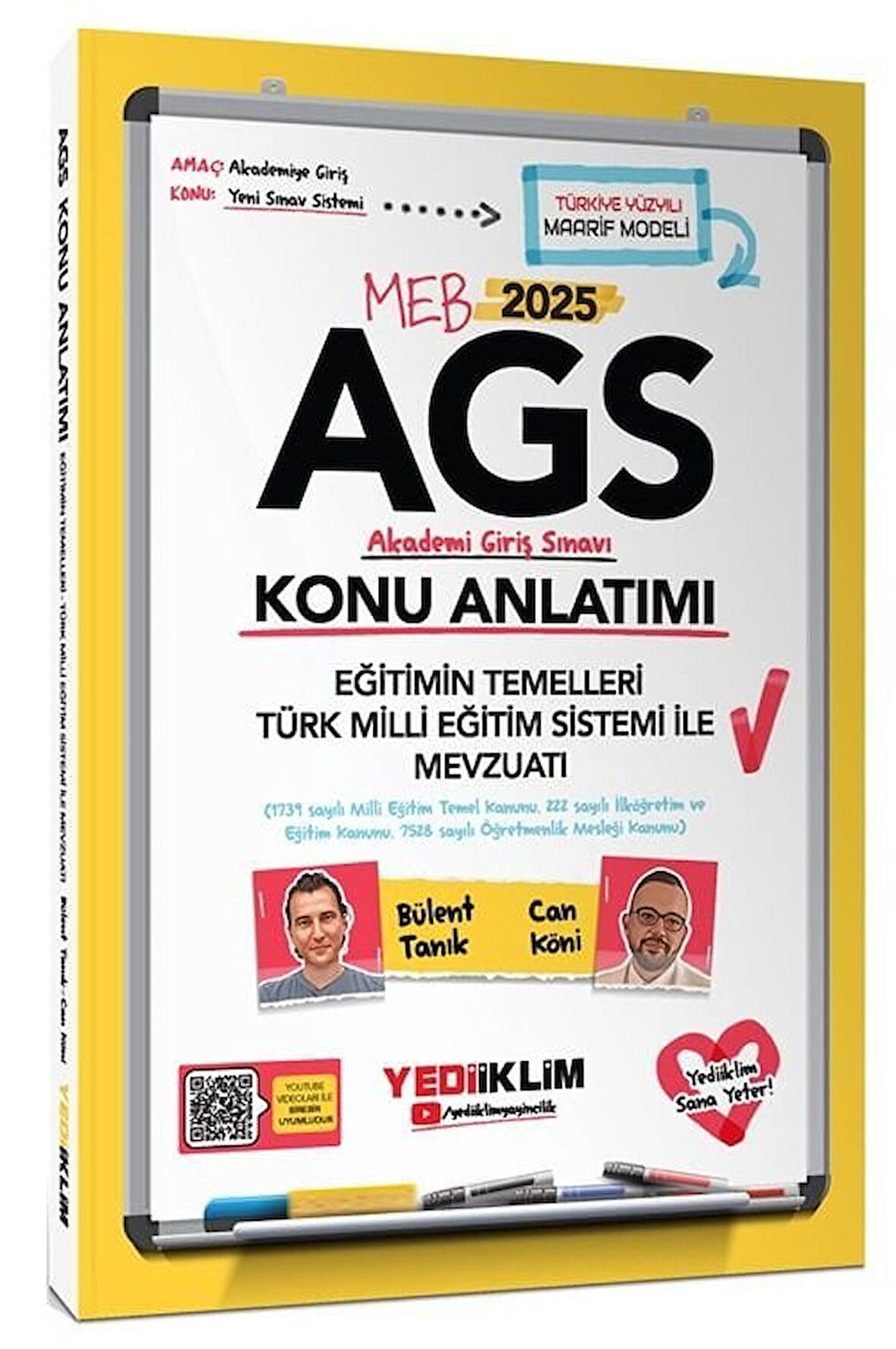 Yediiklim 2025 MEB-AGS Eğitimin Temelleri ve Türk Milli Eğitim Sistemi ile Mevzuatı Konu Anlatımı