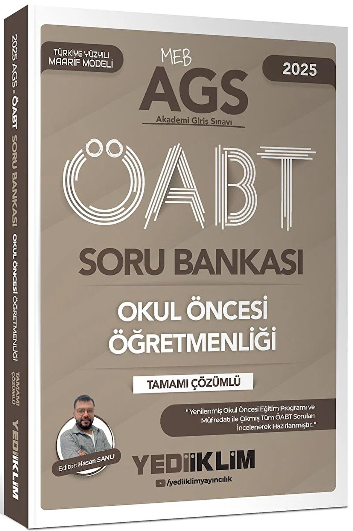 Yediiklim 2025 MEB AGS ÖABT Okul Öncesi Öğretmenliği Tamamı Çözümlü Soru Bankası