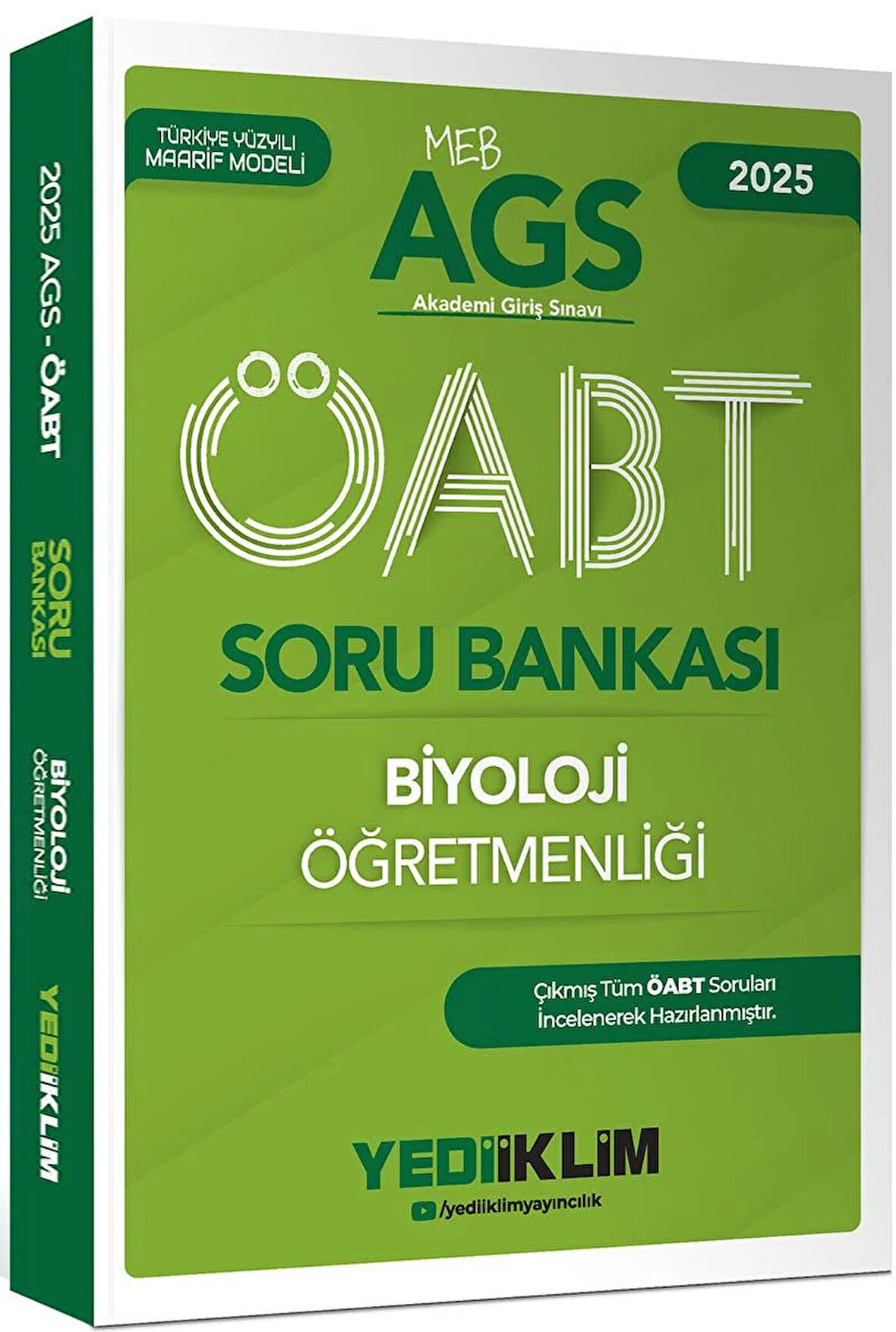 Yediiklim Yayınları 2025 MEB AGS ÖABT Biyoloji Öğretmenliği Soru Bankası 