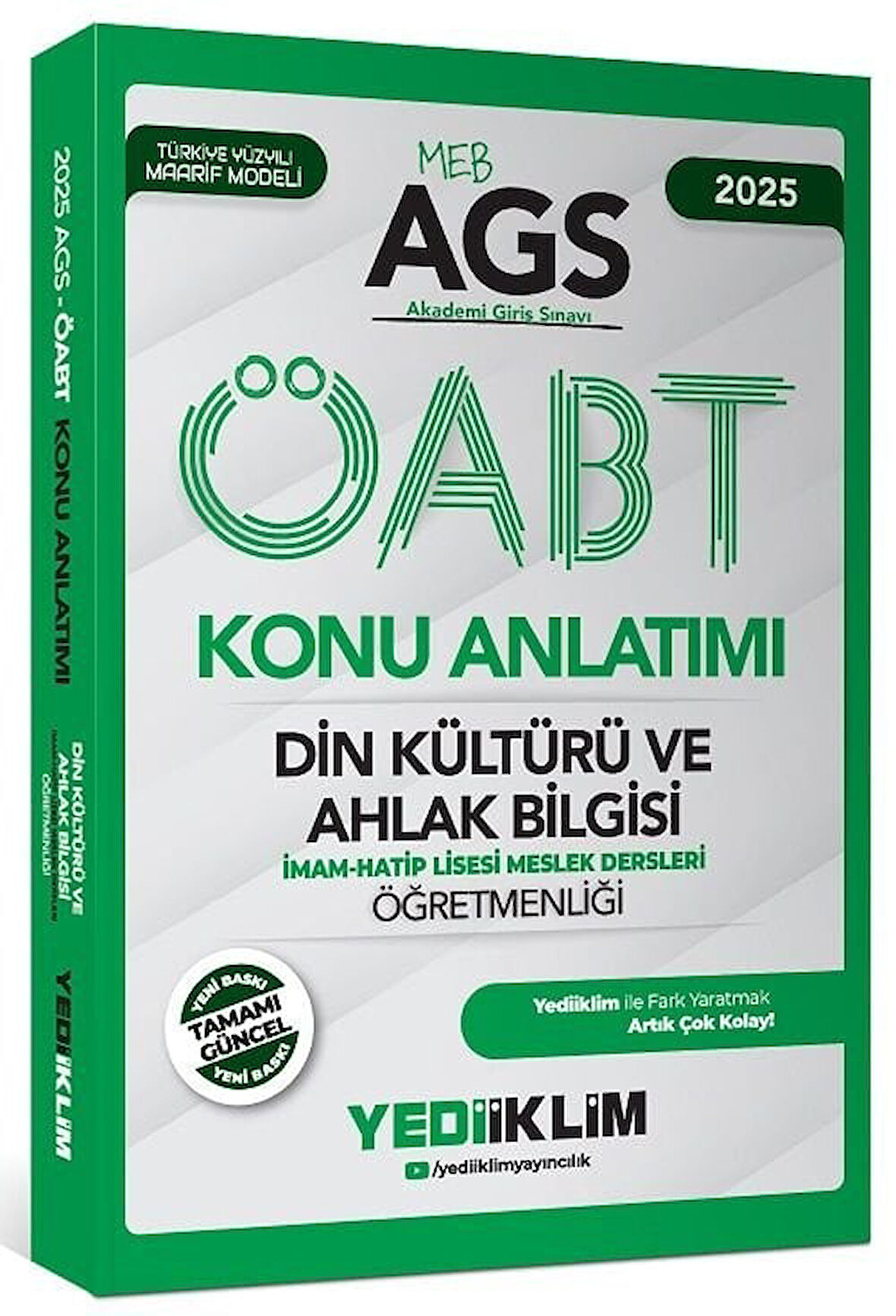 Yediiklim 2025 ÖABT MEB-AGS Din Kültürü ve Ahlak Bilgisi Öğretmenliği Konu Anlatımı Yediiklim