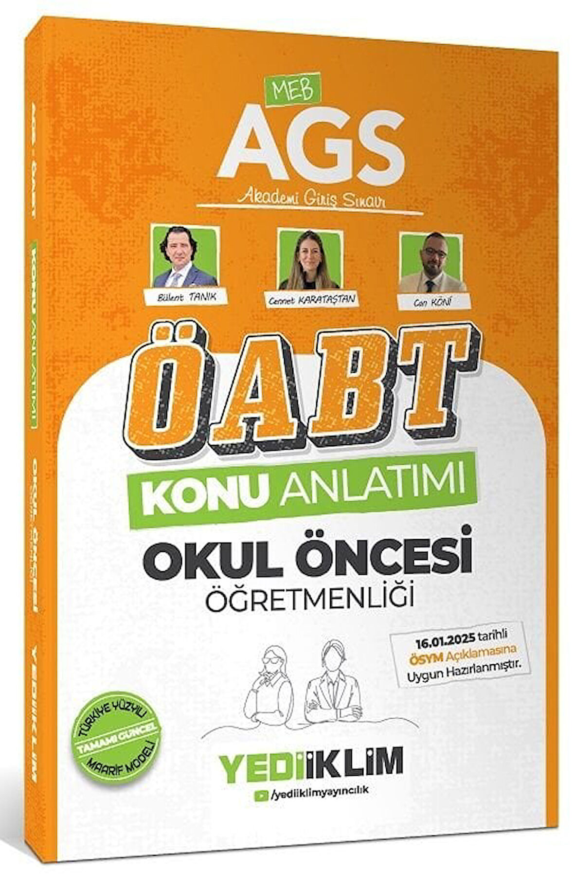 Yediiklim 2025 ÖABT MEB-AGS Okul Öncesi Öğretmenliği Konu Anlatımı - Bülent Tanık Yediiklim