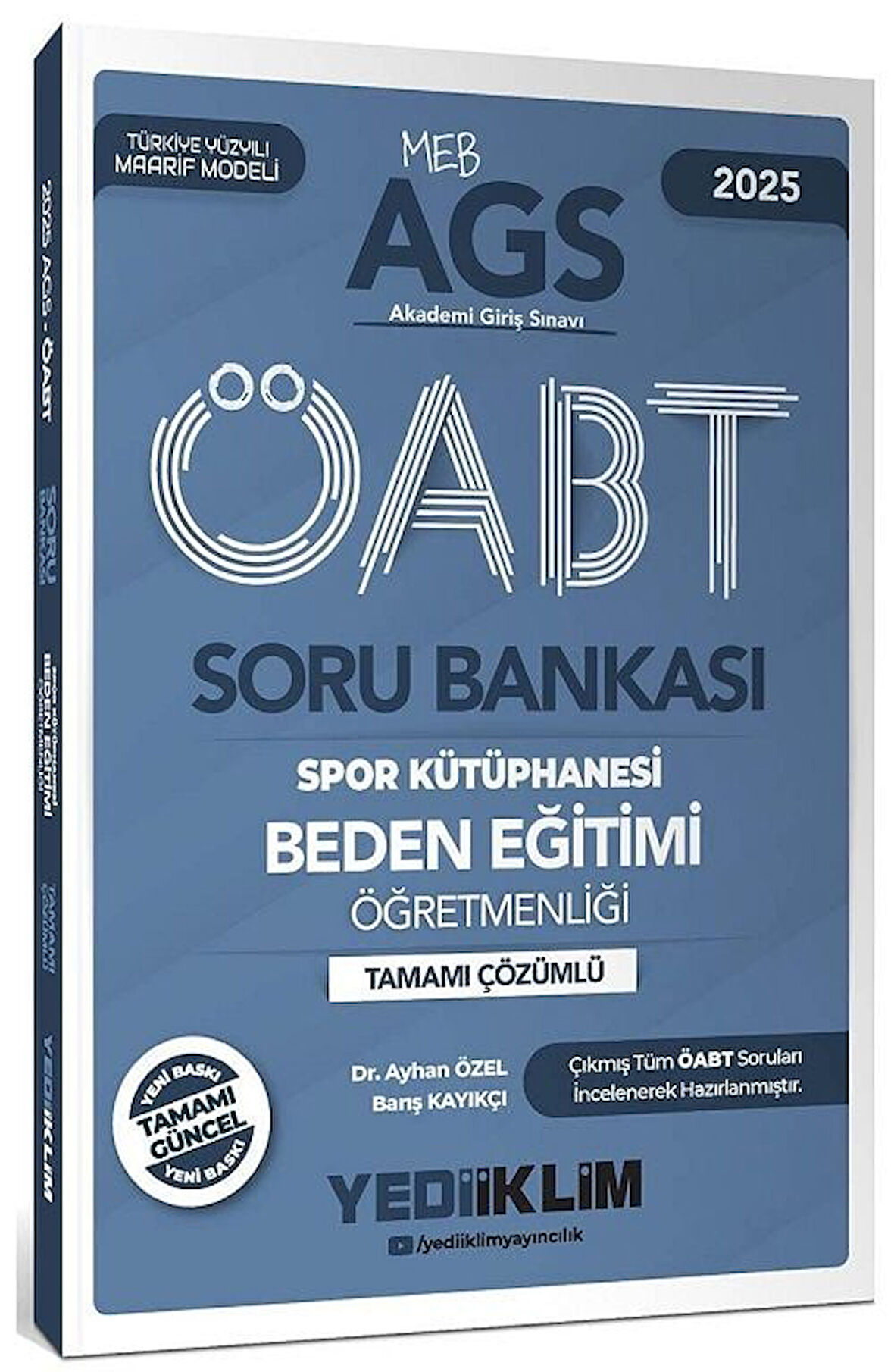 Yediiklim 2025 ÖABT MEB-AGS Beden Eğitim Öğretmenliği Spor Kütüphane Soru Bankası Çözümlü Yediiklim