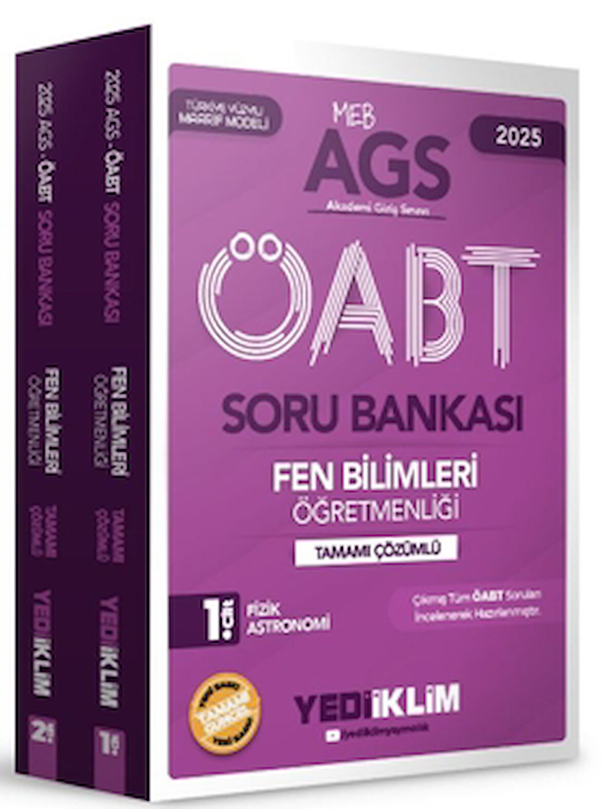 2025 MEBS AGS ÖABT Fen Bilimleri Öğretmenliği Tamamı Çözümlü Soru Bankası (2 Cilt)