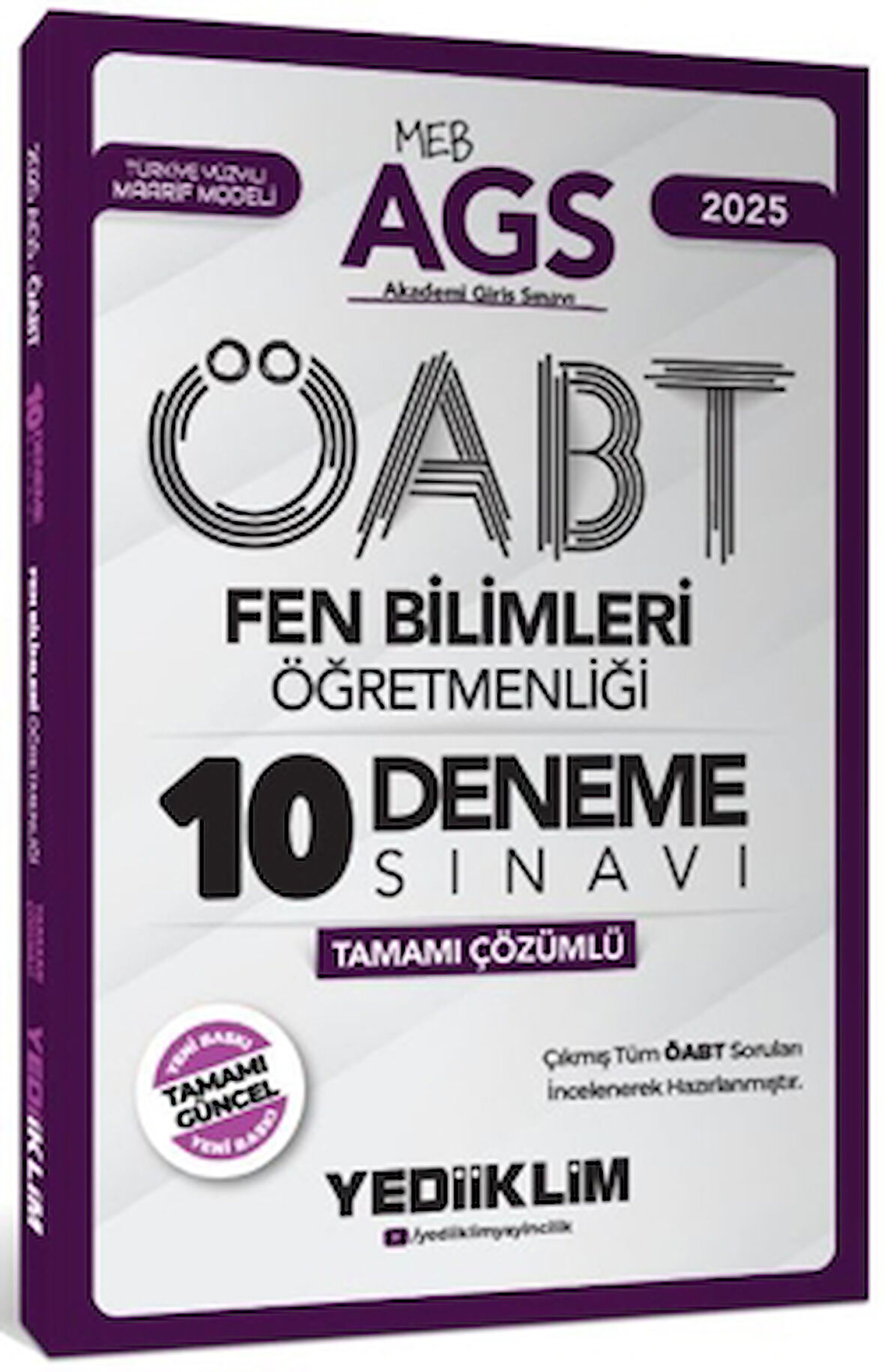 2025 MEB AGS ÖABT Fen Bilimleri Öğretmenliği Tamamı Çözümlü 10 Deneme Sınavı