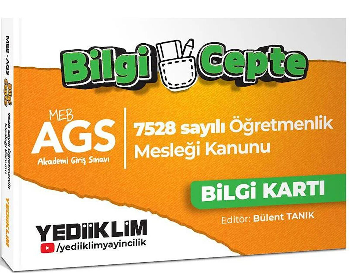Yediiklim MEB AGS 7528 Sayılı Öğretmenlik Meslek Kanunu Bilgi Kartı Soru-Cevap