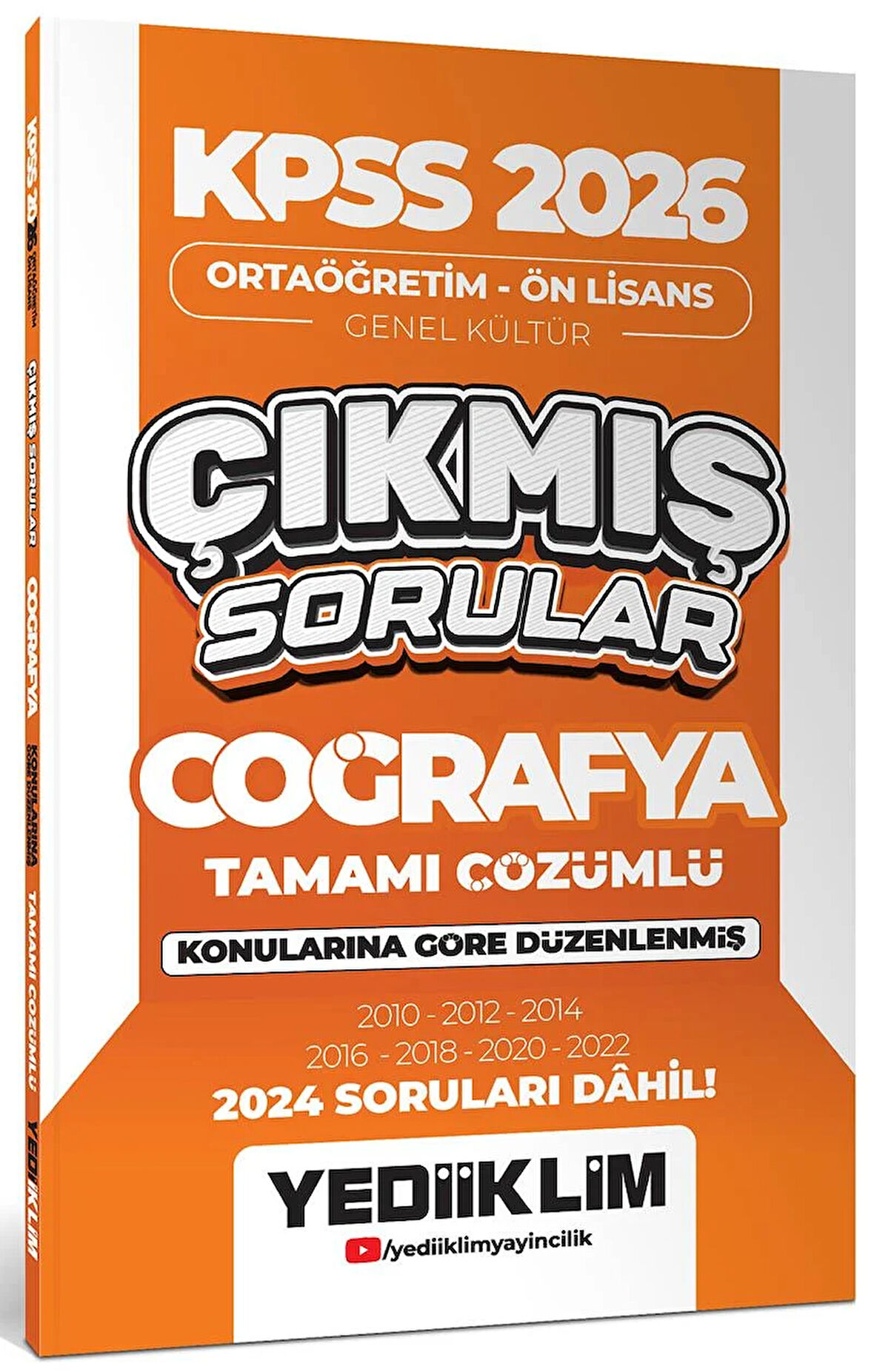 Yediiklim KPSS 2026 Ortaöğretim Önlisans Coğrafya Konularına Göre Çıkmış Sorular (2024 soruları dahil)