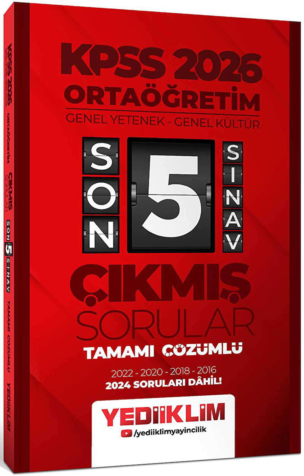 Yediiklim 2026 Ortaöğretim GY-GK Tamamı Çözümlü Son 5 Sınav Çıkmış Sorular 2024 Soruları Dahil
