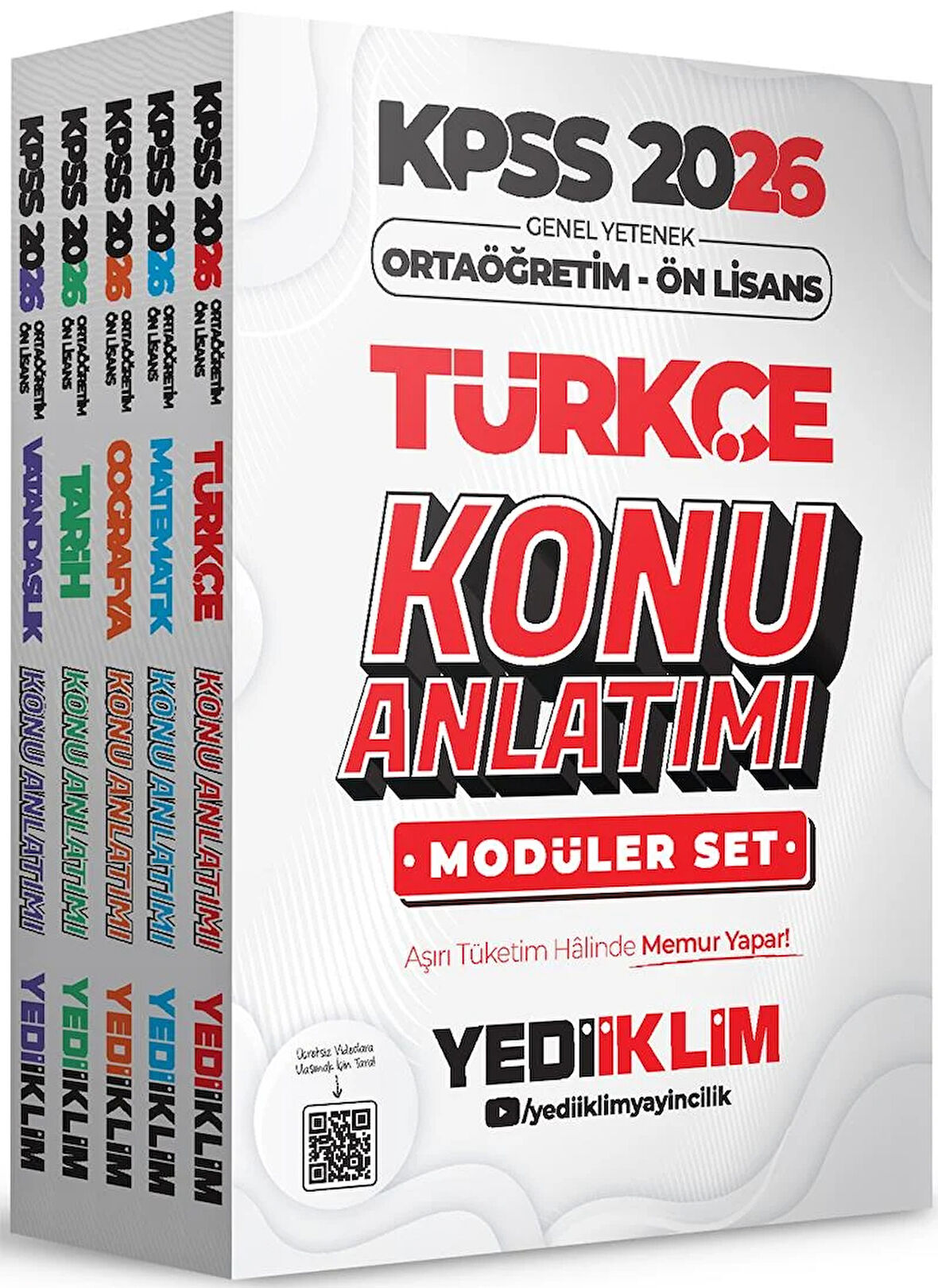Yediiklim 2026 KPSS Ortaöğretim Ön Lisans Genel Yetenek Genel Kültür Konu Anlatımlı Modüler Set