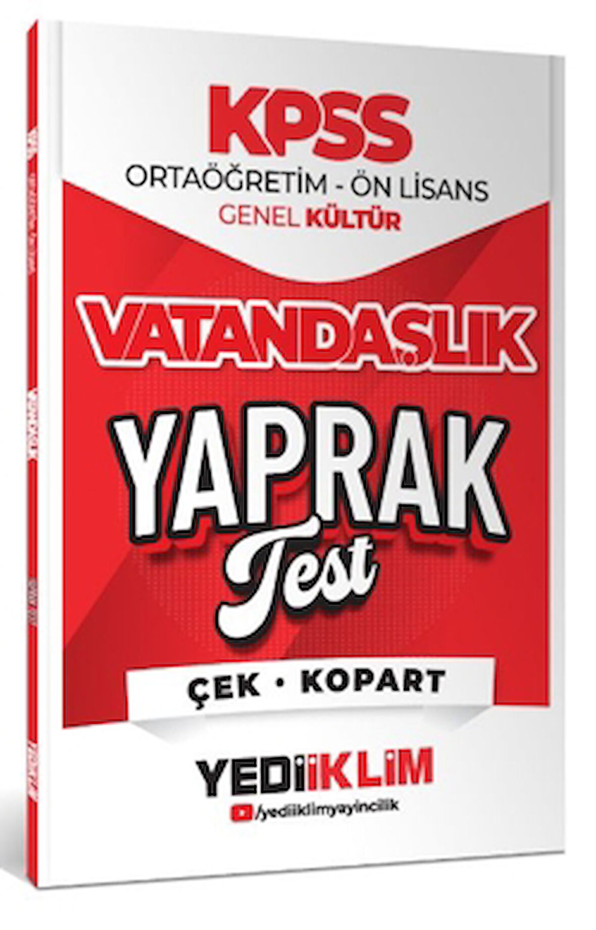 2026 KPSS Ortaöğretim-Önlisans Vatandaşlık Çek Kopart Yaprak Test