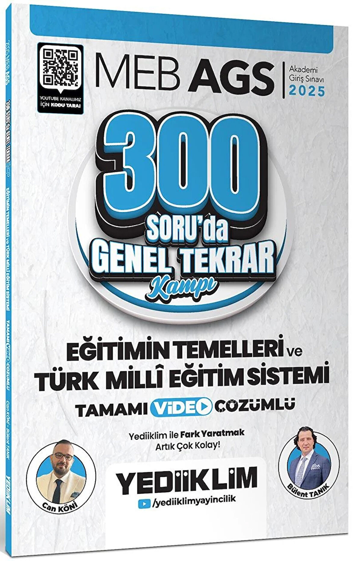 Yediiklim 2025 MEB AGS Eğitimin Temelleri ve Türk Milli Eğitim Sistemi 300 Soruda Tamamı Video Çözümlü Genel Tekrar Kampı