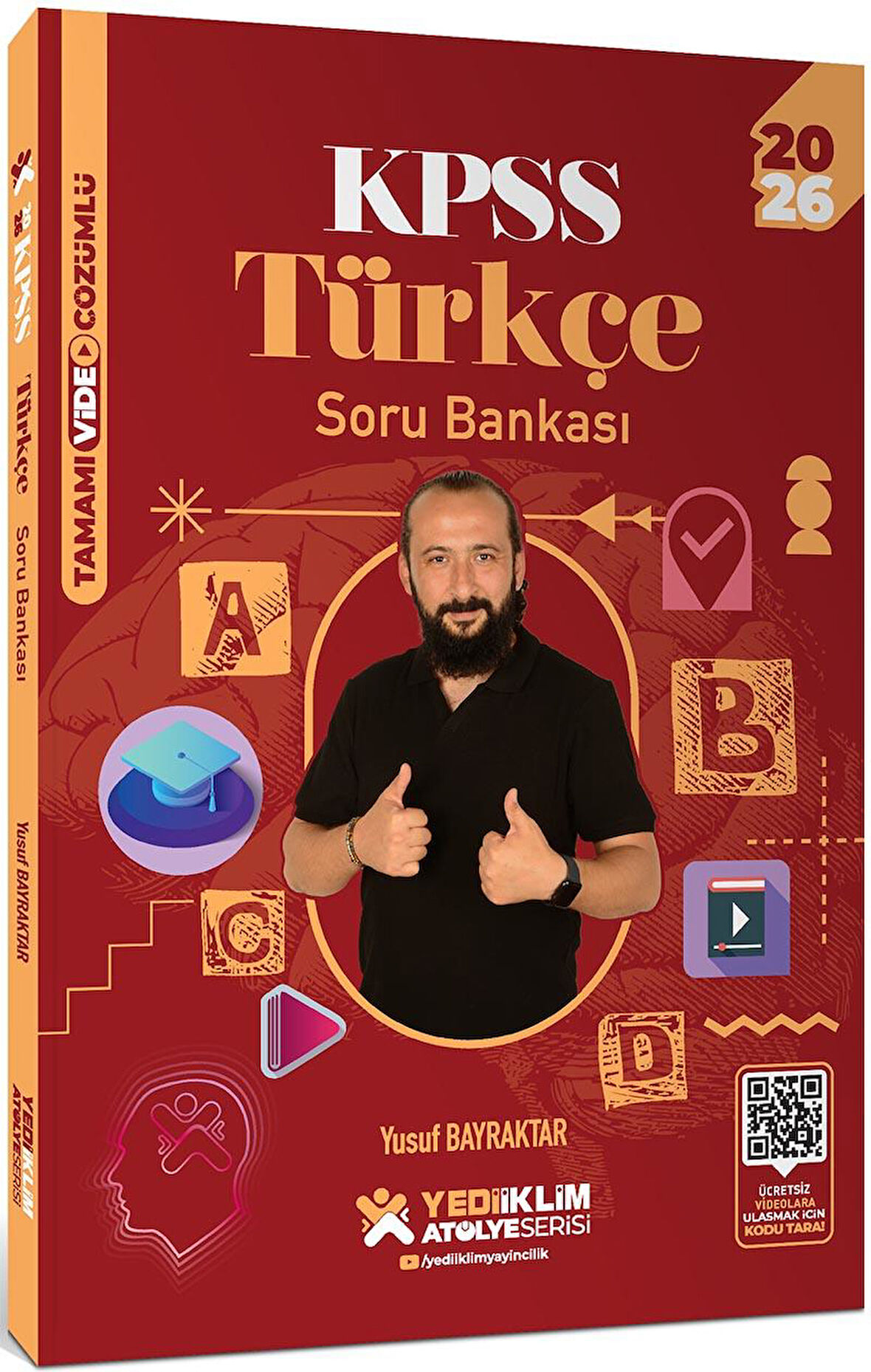 Yediiklim Yayınları 2026 KPSS Atölye Serisi Genel Yetenek Türkçe Tamamı Video Çözümlü Soru Bankası