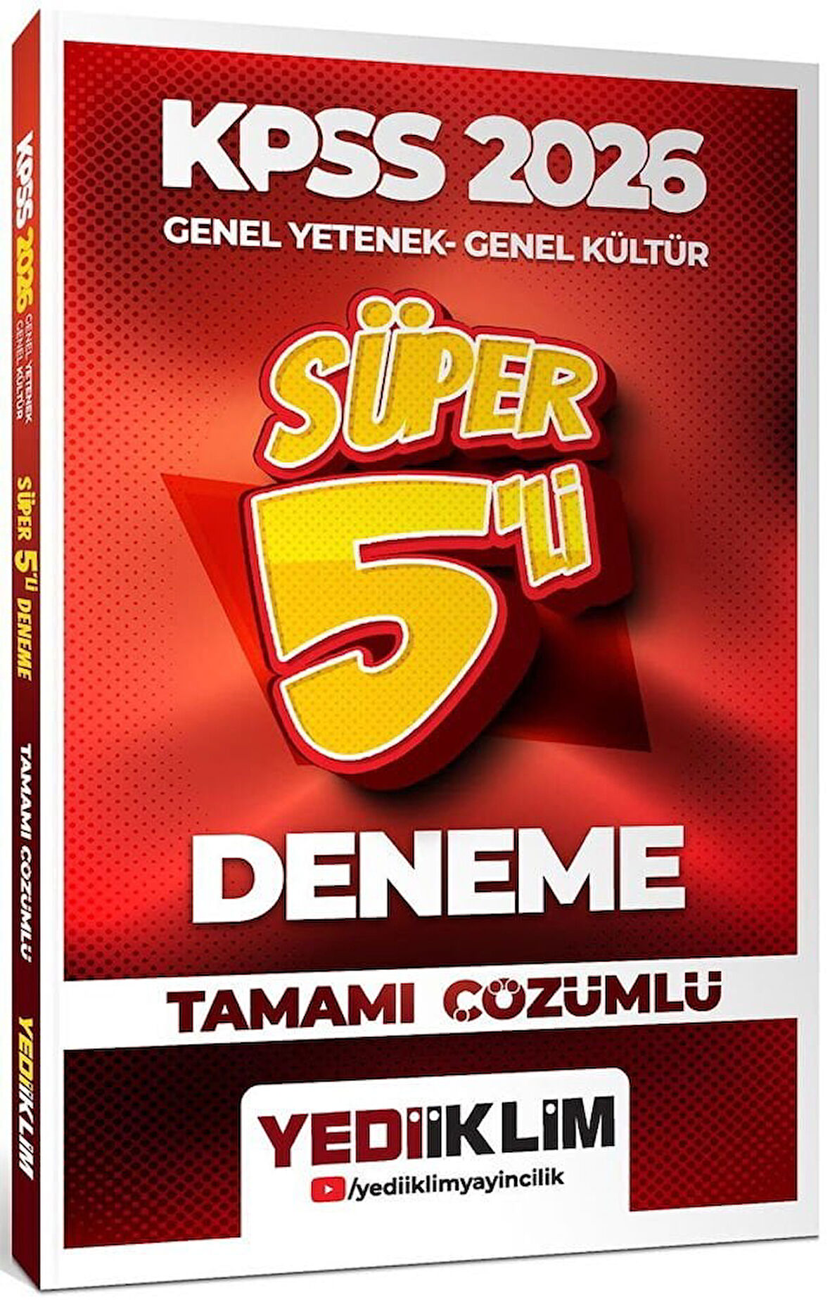 Yediiklim 2026 KPSS Genel Yetenek Genel Kültür Süper 5 li Deneme Çözümlü