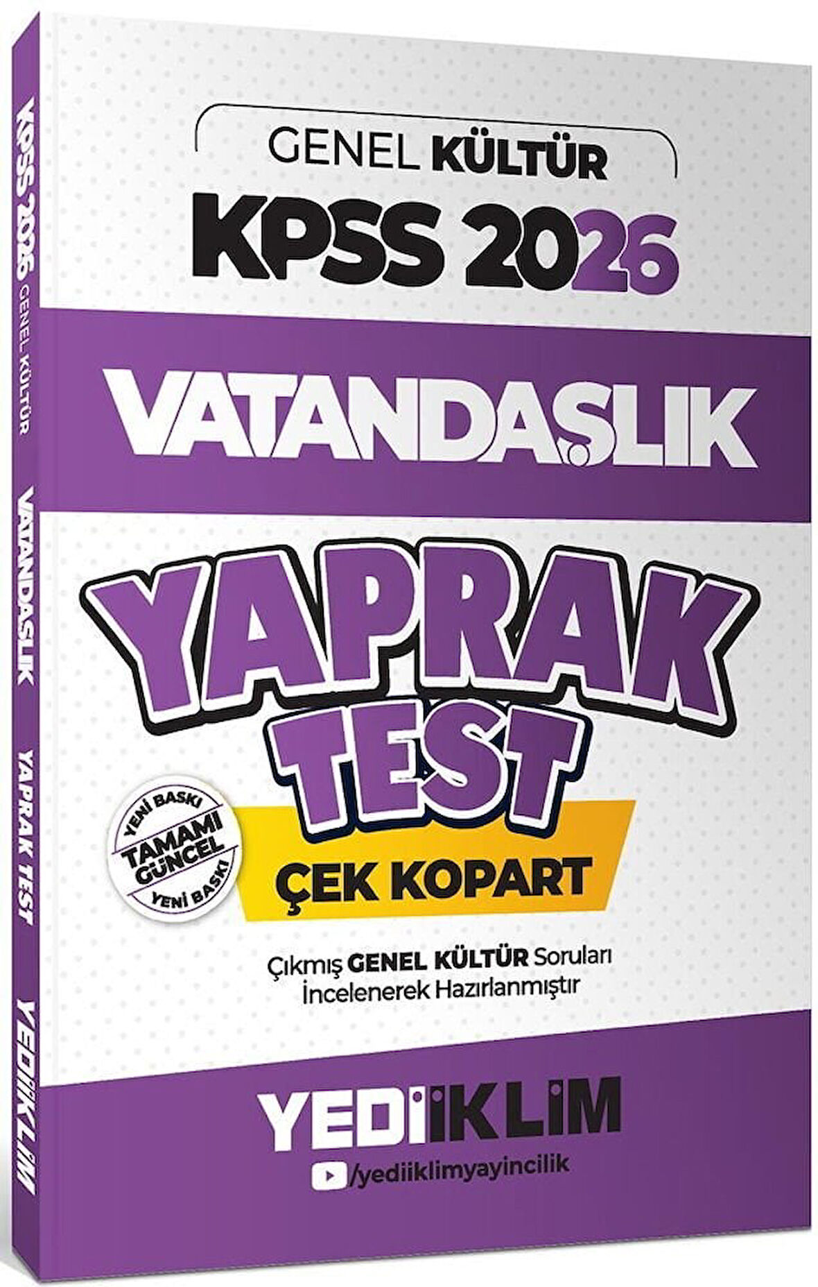 Yediiklim 2026 KPSS Vatandaşlık Yaprak Test