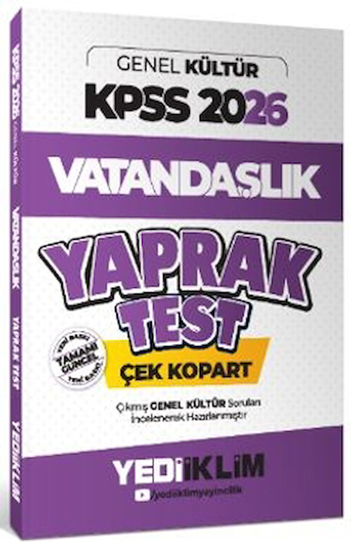 2026 KPSS Genel Kültür Vatandaşlık Çek Kopart Yaprak Test