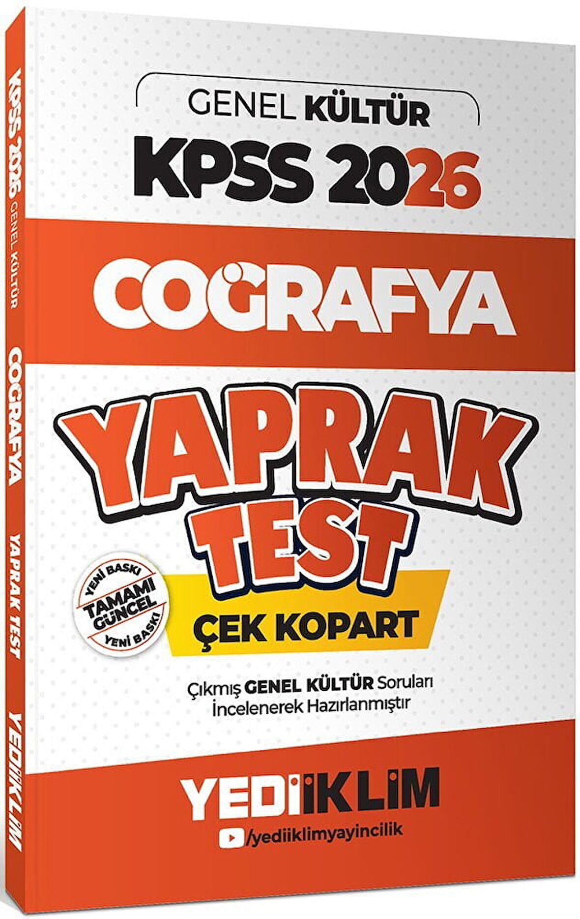 Yediiklim 2026 KPSS Coğrafya Yaprak Test