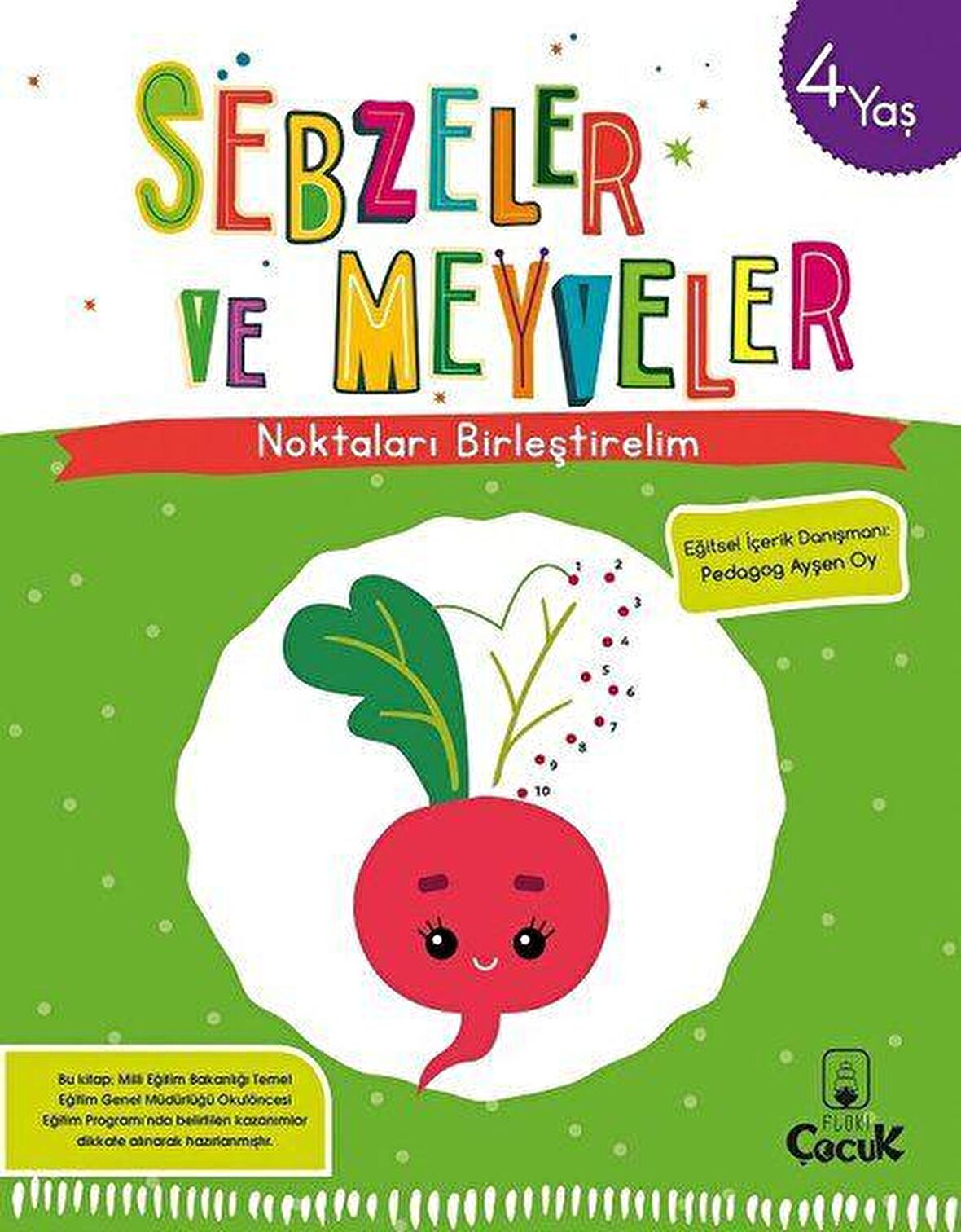 Sebzeler ve Meyveler - Noktaları Birleştirelim (4 Yaş)