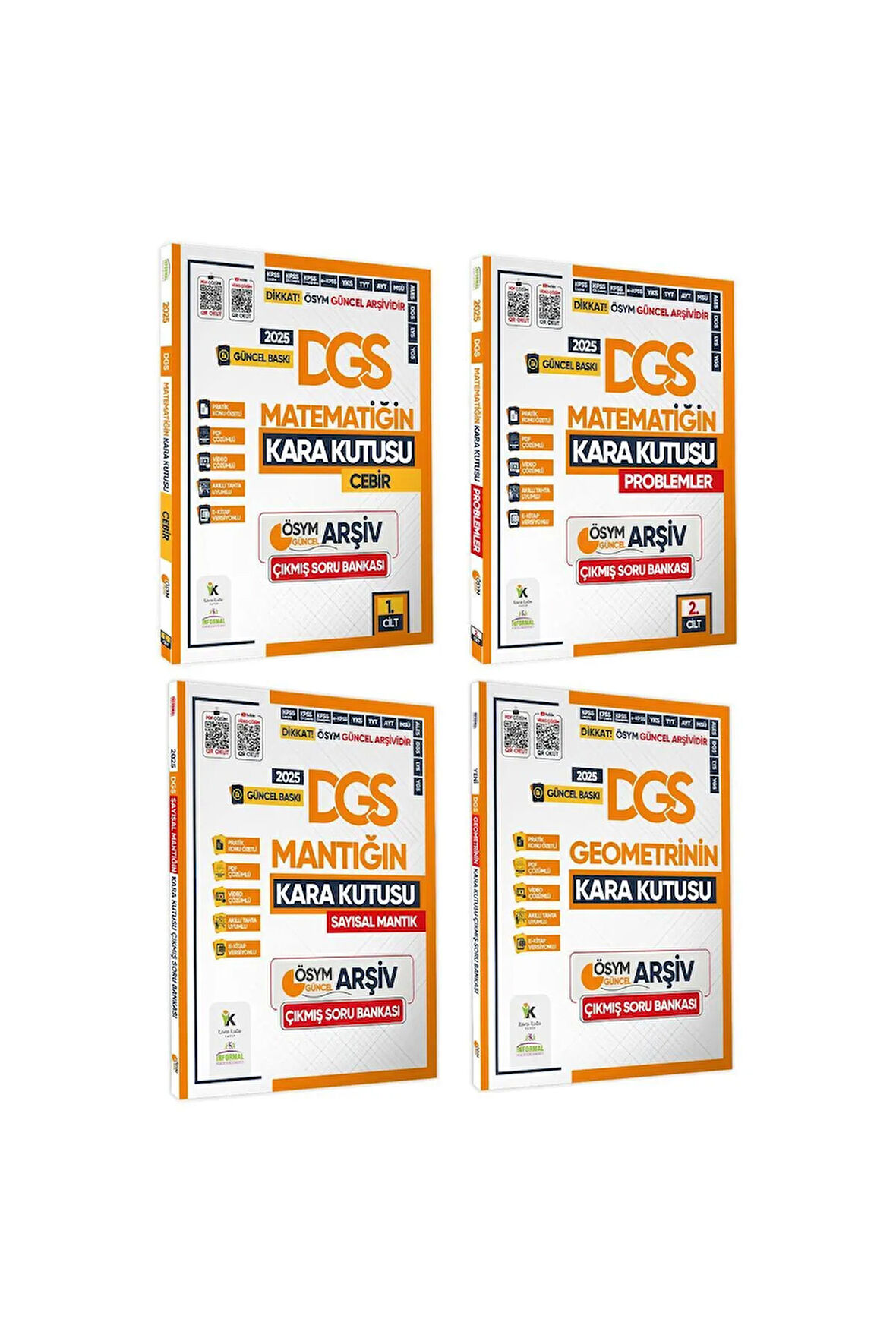 2025 DGS Kara Kutu ÖSYM SAYISAL Çıkmış Soru Bankası 4lü ALTIN PAKET SET Konu Özet Video/PDF Çözümlü