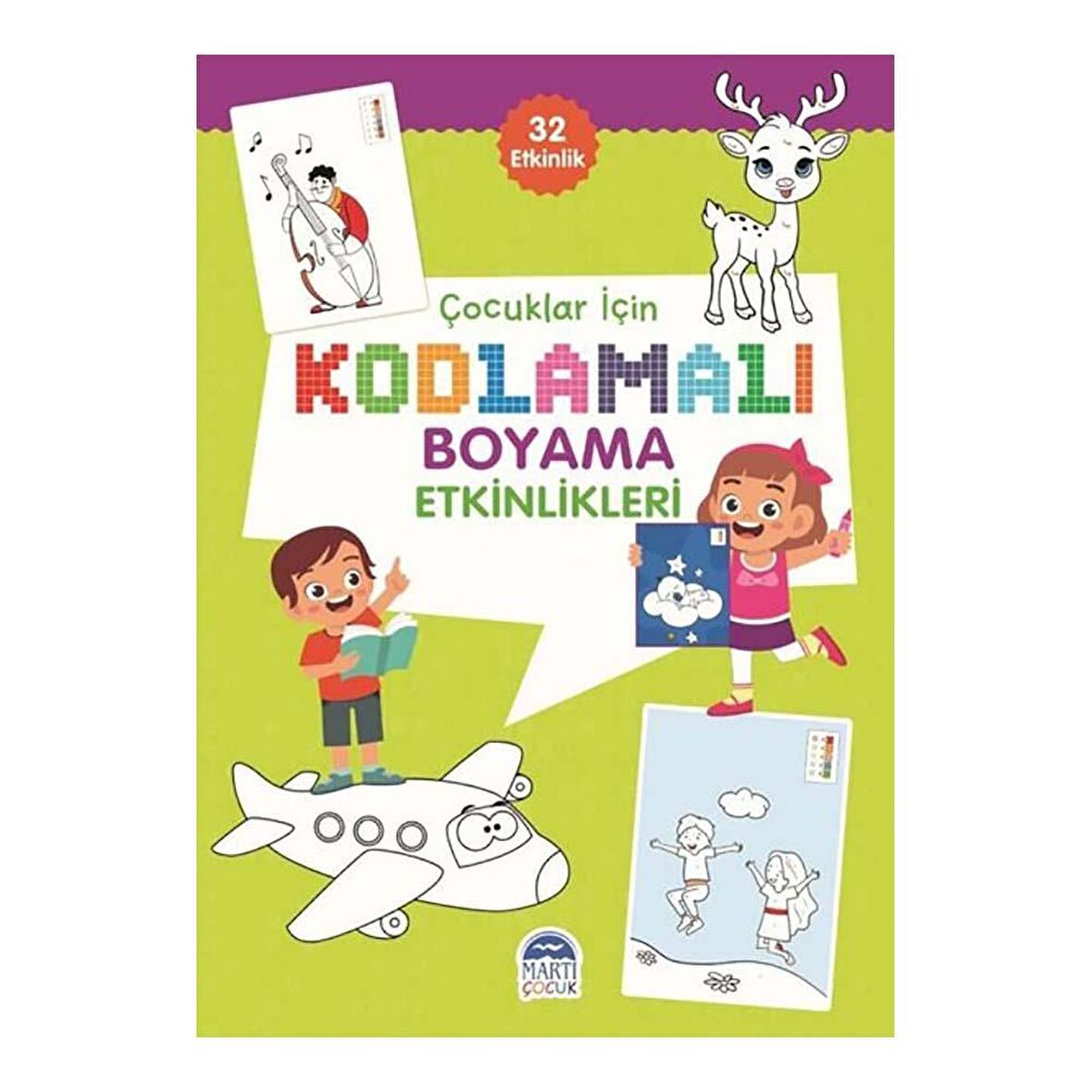 Çocuklar için Kodlama Etkinlikleri - Yeşil 2 - 32 Etkinlik